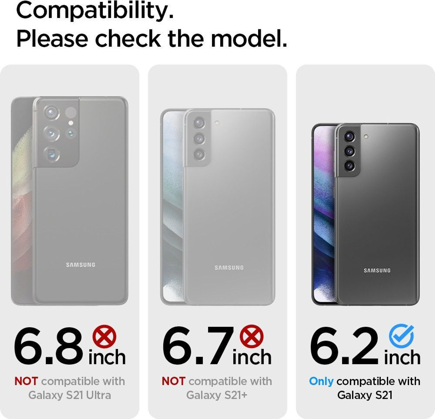 Image of Spigen Rugged Armor Back Cover for SAMSUNG Galaxy S21