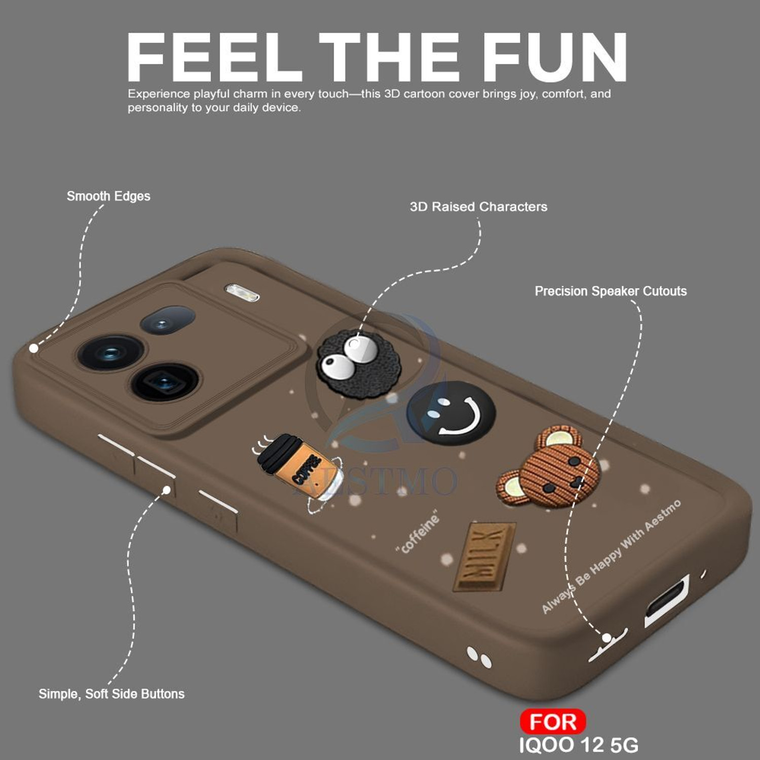 Image of AESTMO Back Cover for iQOO 12 5G