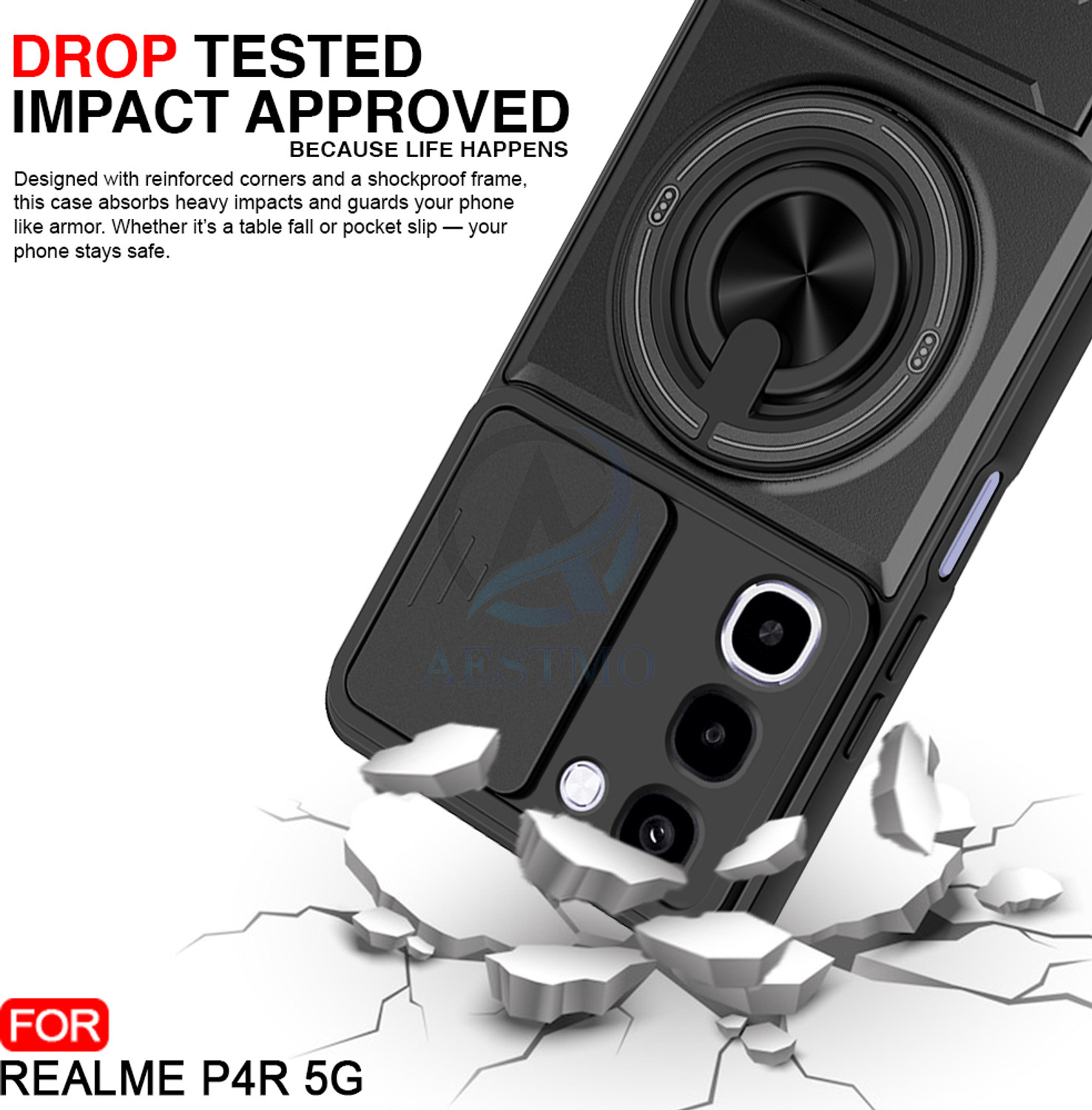 Image of AESTMO Back Cover for Realme P4R 5G