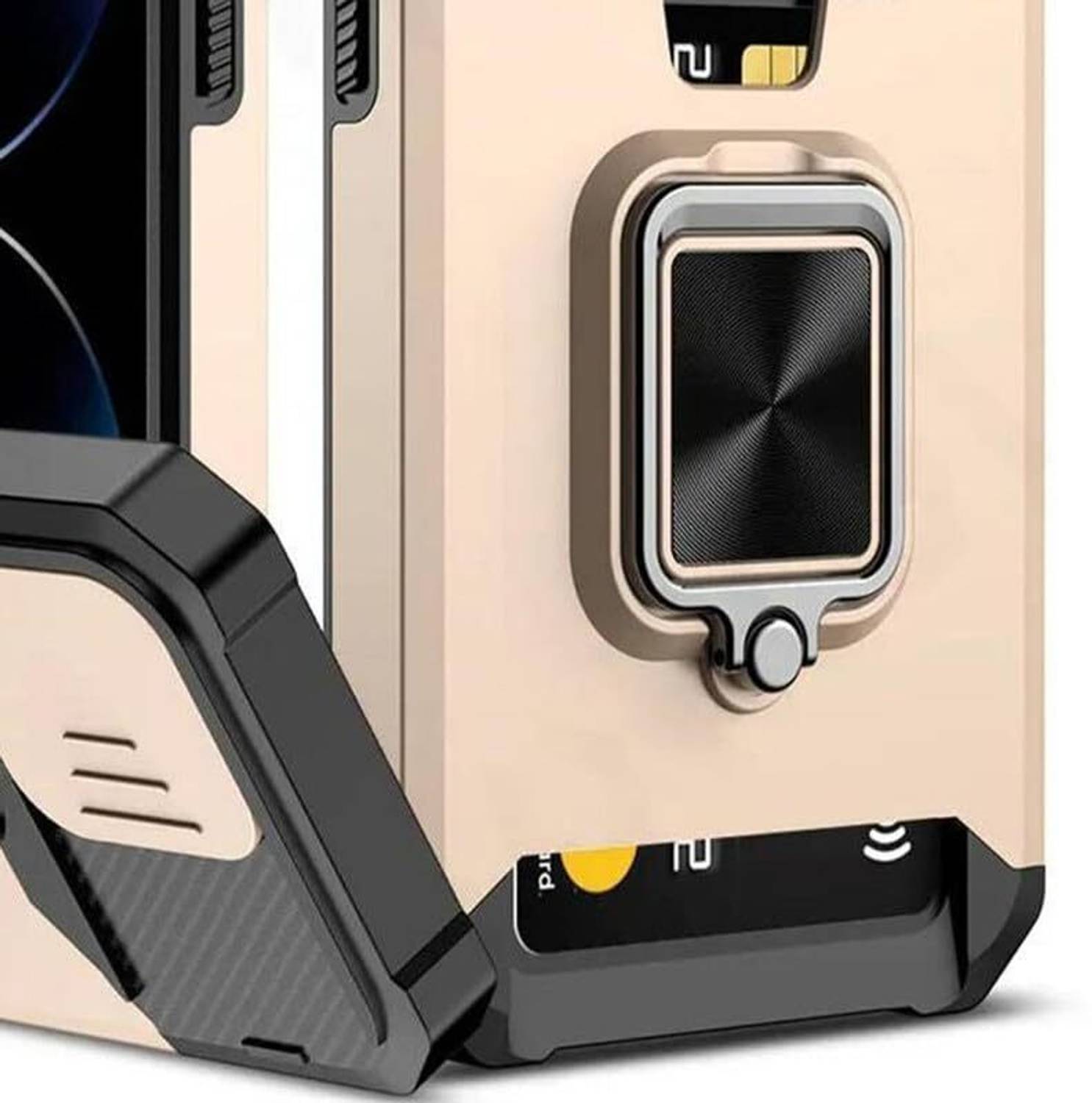 RakshaCase Back Cover for Apple iPhone 15 Gold - Image 4