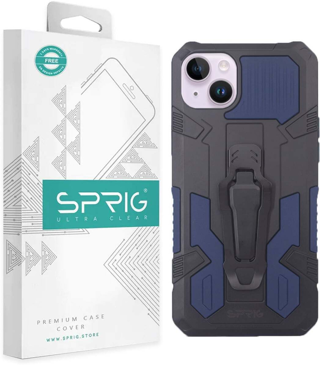 Image of Sprig Kick-stand Back Cover for Apple iPhone 15, Apple iPhone 15, Apple iPhone 15