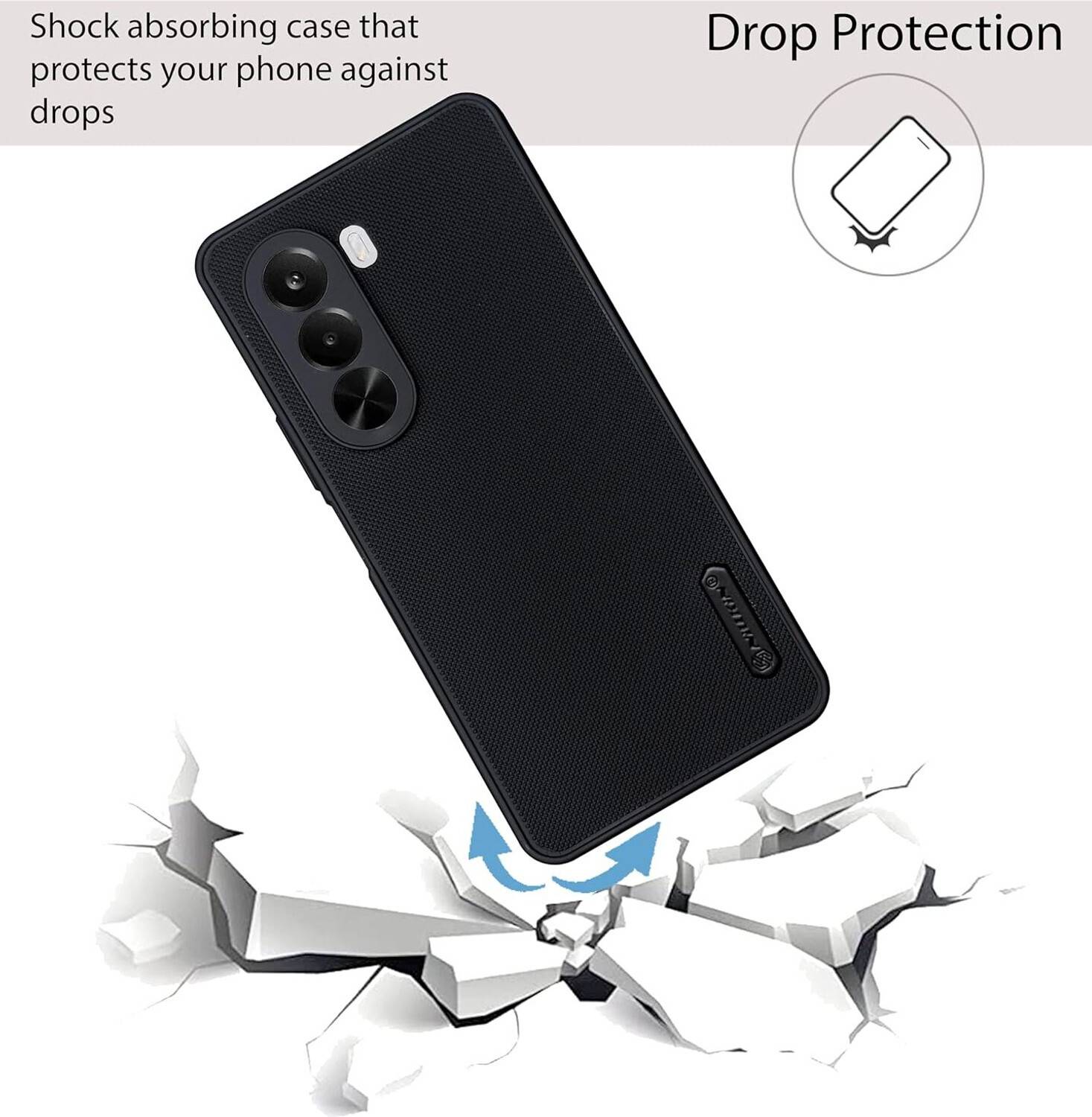 MatteSmoke Back Cover for Realme P4x 5G Black - Image 3