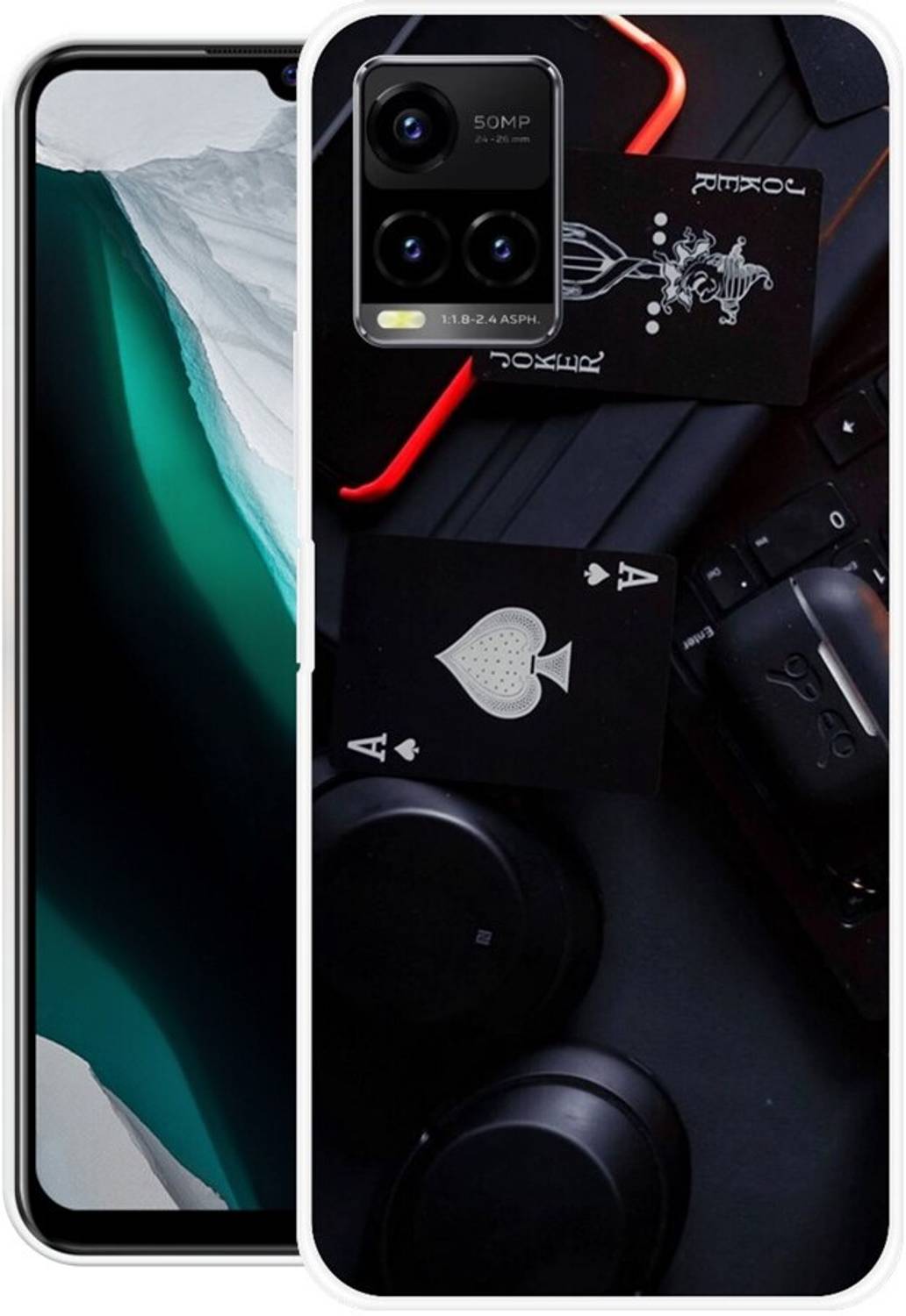 GRAFIQE Back Cover for Vivo Y21E MOBILE, LAPTOP, EARBUDS, HEADPHONE