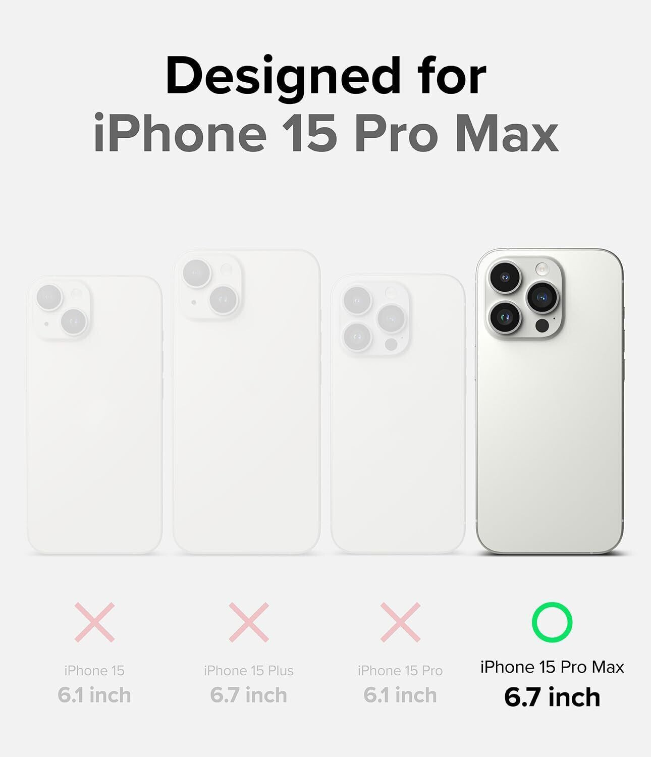 Image of Ringke Back Cover for Apple iPhone 15 Pro Max