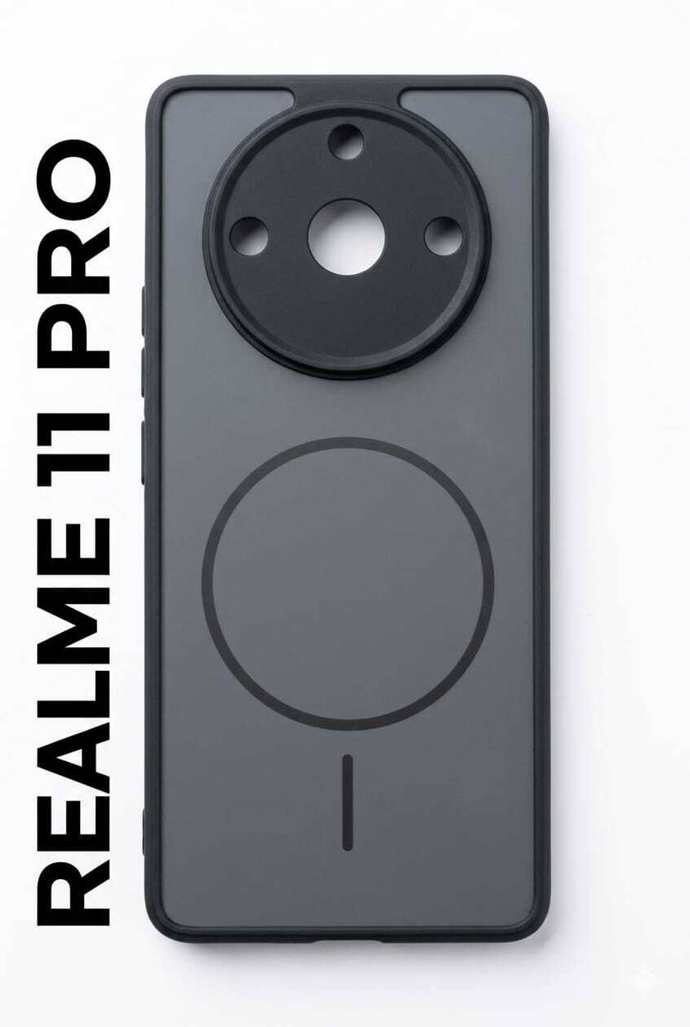 ARSAH Back Cover for Realme 11 Pro Black - Image 1
