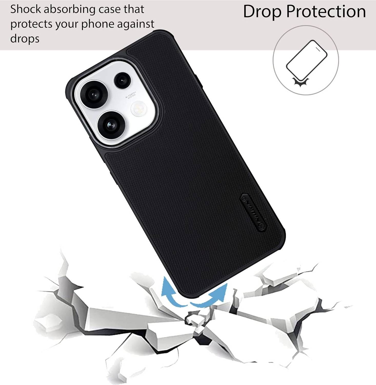 MOBIGENIX Back Cover for OPPO Reno 16c 5G Black - Image 2