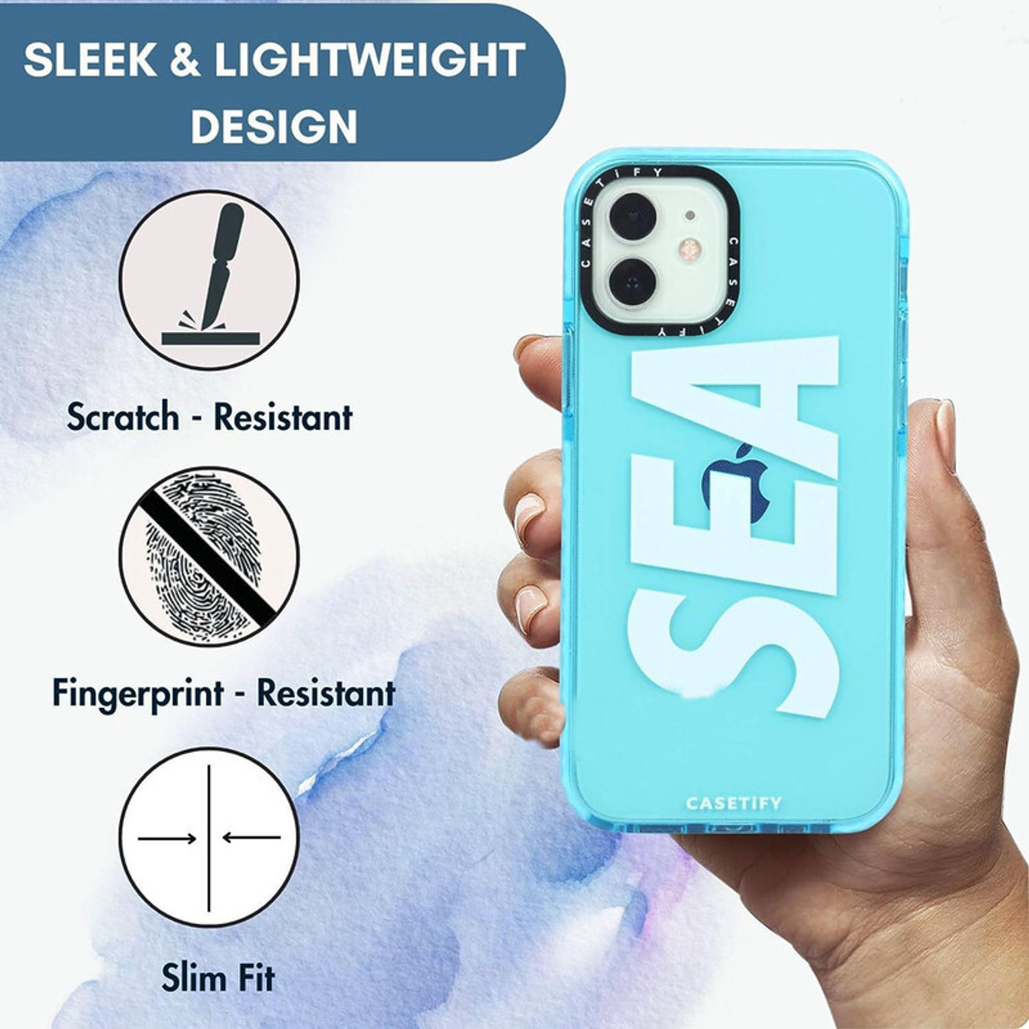 Image of AmericHome Back Cover for SEA Edition Translucent Case Iphone 12