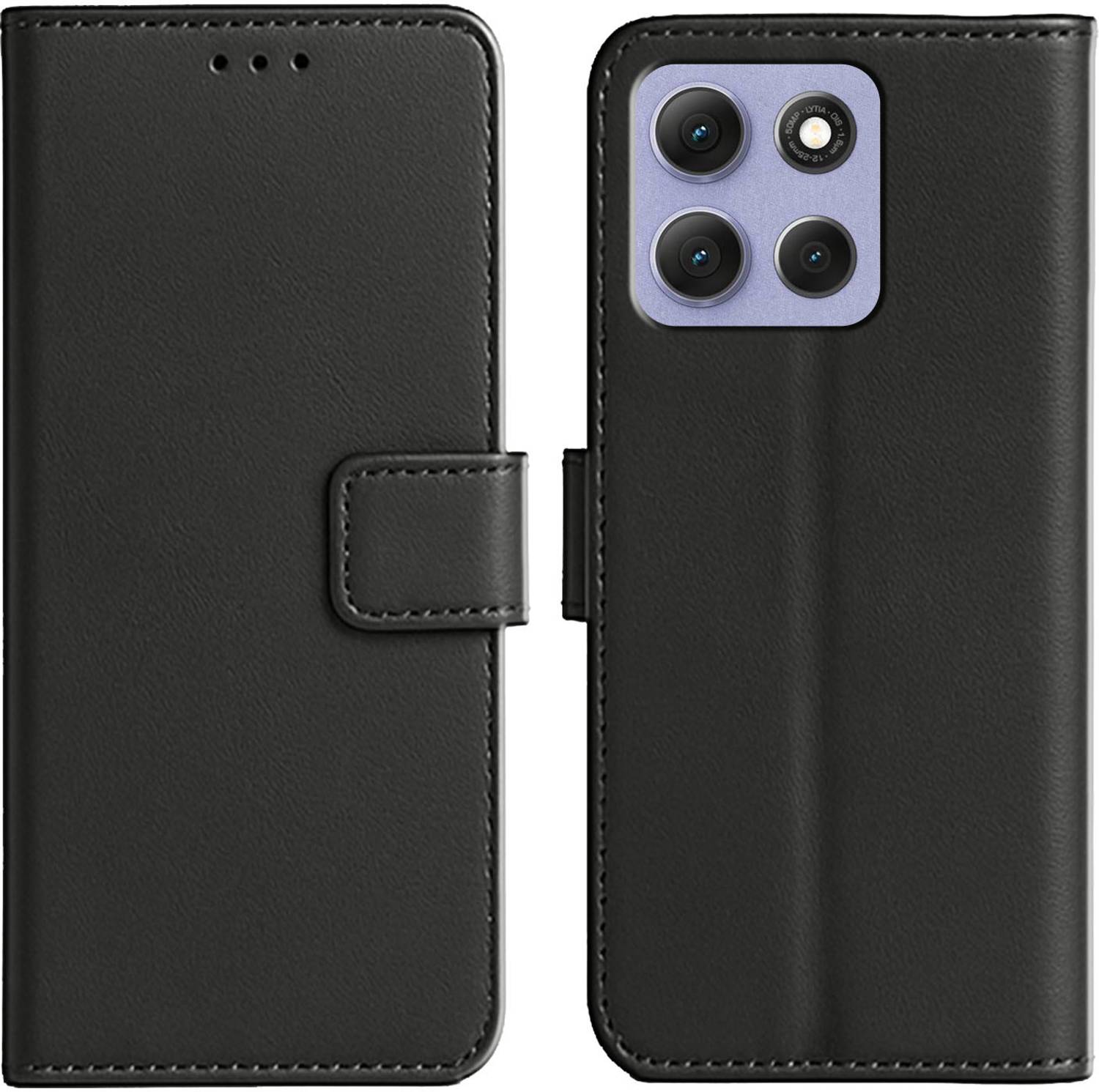 Ascensify Back Cover for Moto G86 Power 5G Premium PU Leather Flip Cover with Card Slots & Stand Feature