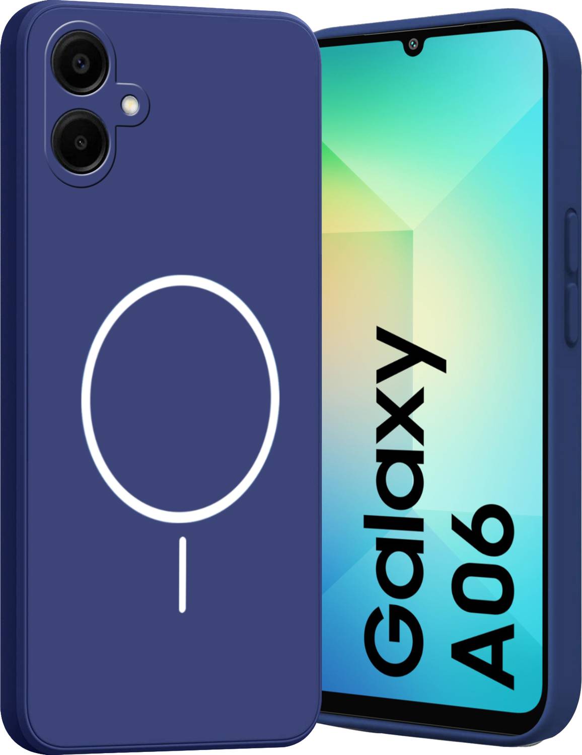Ascensify Back Cover for Samsung A06 Soft Silicone, Flexible, Slim Case with Printed Ring Design