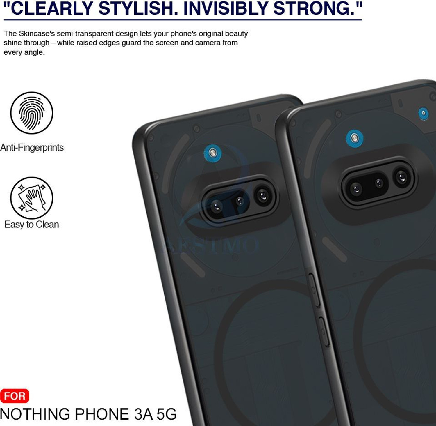 Image of AESTMO Back Cover for Nothing Phone (3a)