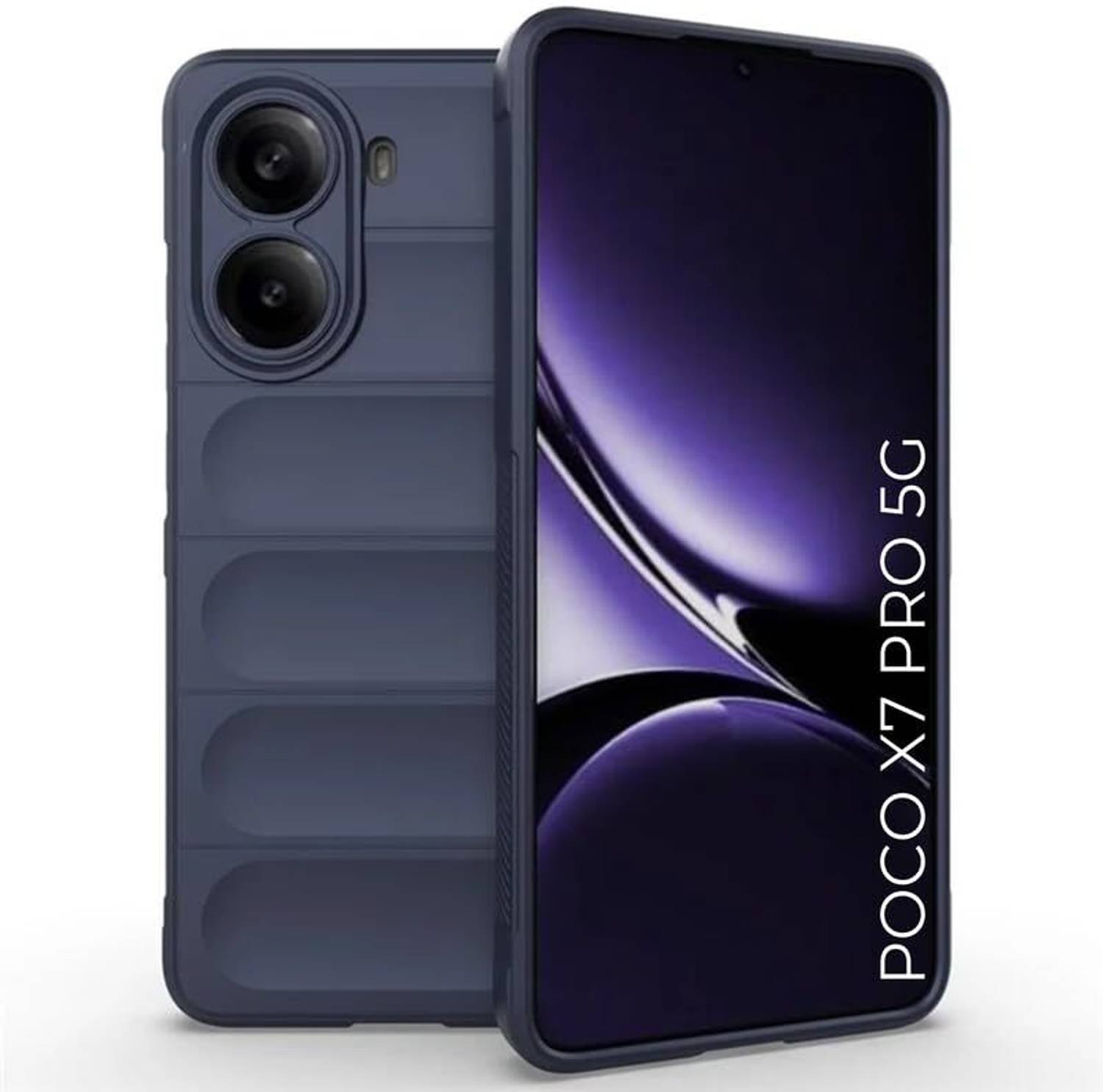 Soezit Back Cover for Poco X7 Pro Blue - Image 1