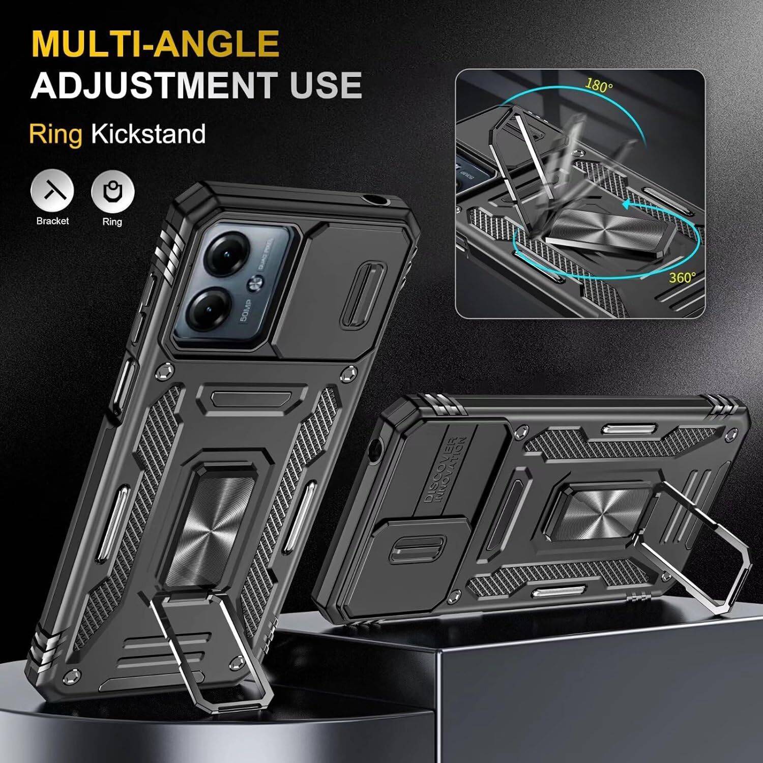 Cover Alive Back Cover for Motorola G54 5G Black - Image 4