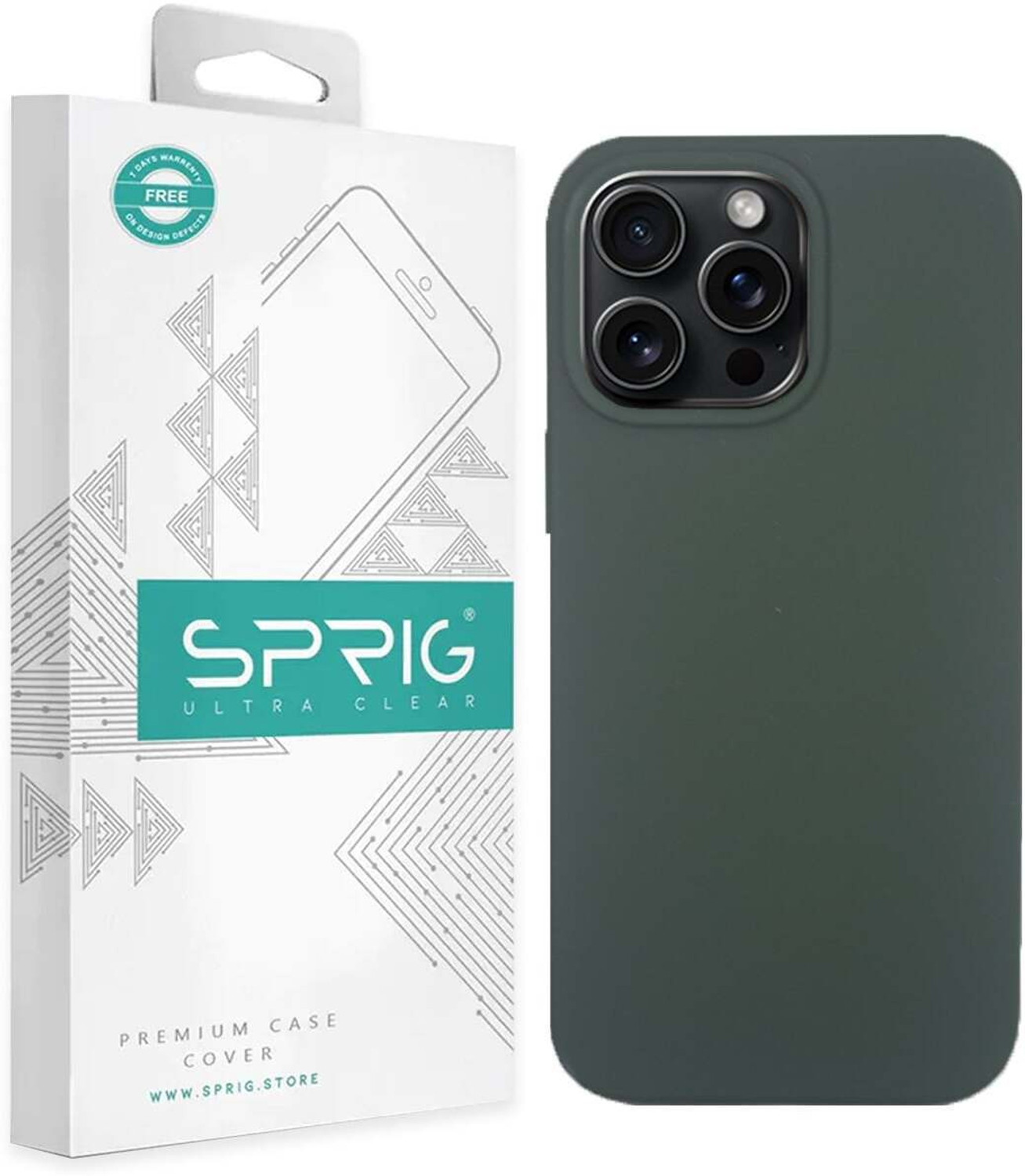 Image of Sprig Liquid Silicone Back Cover for Apple iPhone 15 Pro, iPhone 15 Pro, 15 Pro