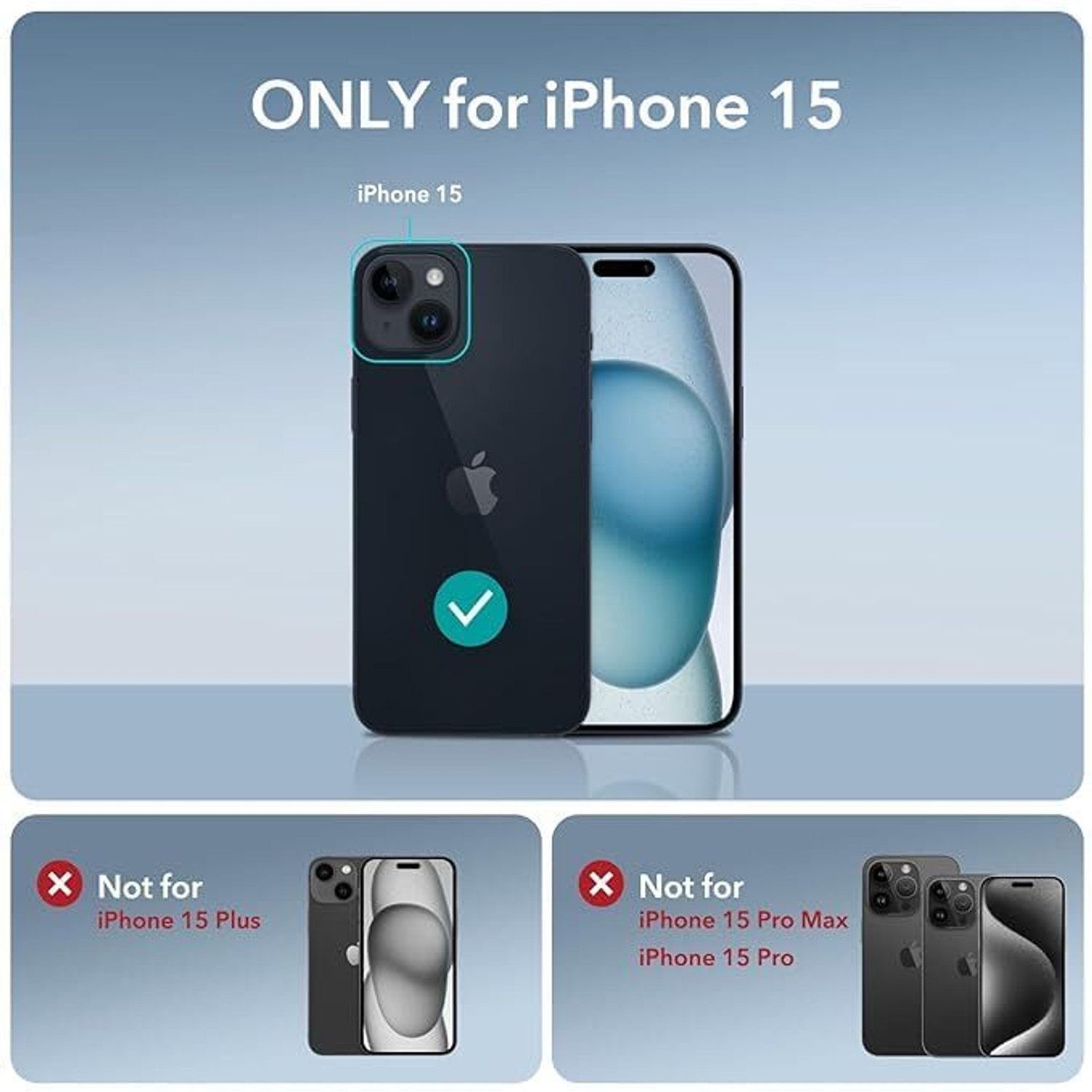 Image of TRAVETECH Back Cover for Back Cover for iPhone 15