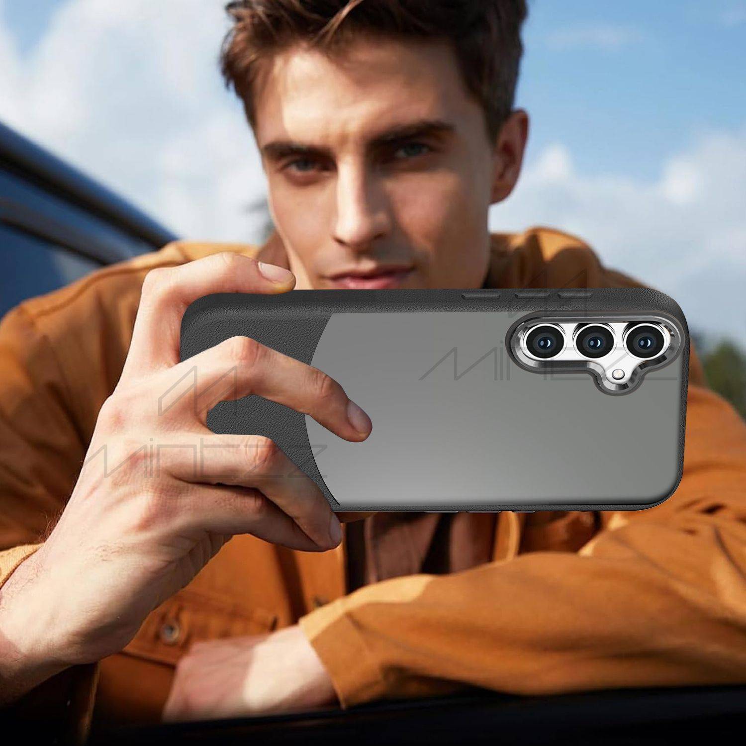 Mintzz Back Cover for Samsung Galaxy A35 5G Black - Image 5