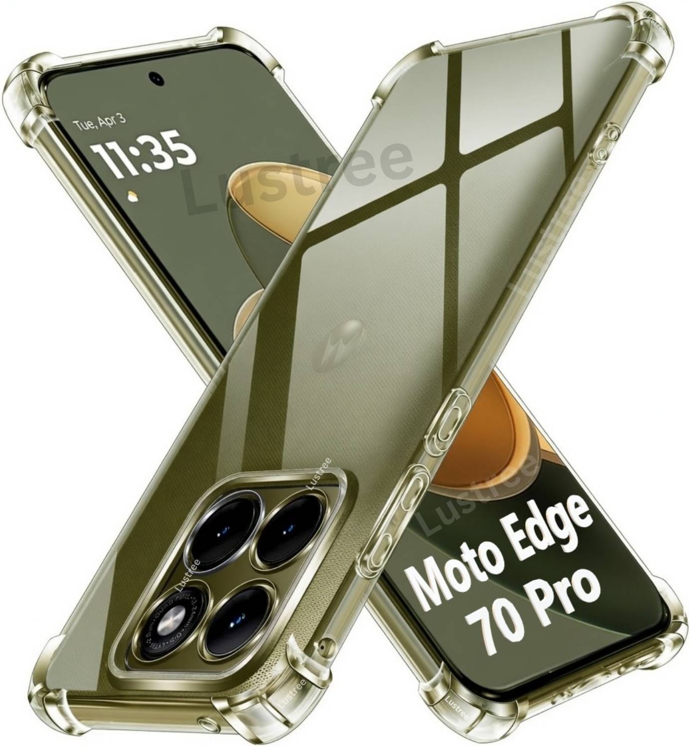 Lustree Back Cover for Motorola Edge 70 pro / 70 Pro Plus + 5G, Moto Edge 70 Pro Plus + / 70 Pro 5G