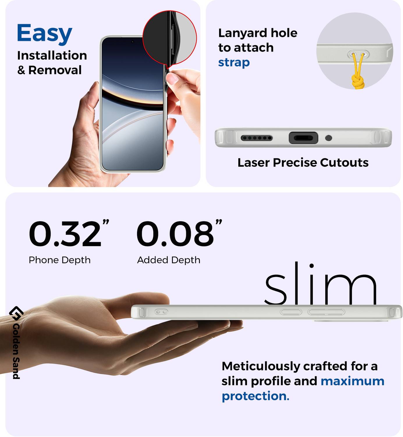 Golden Sand Back Cover for POCO F7 5G - Image 5