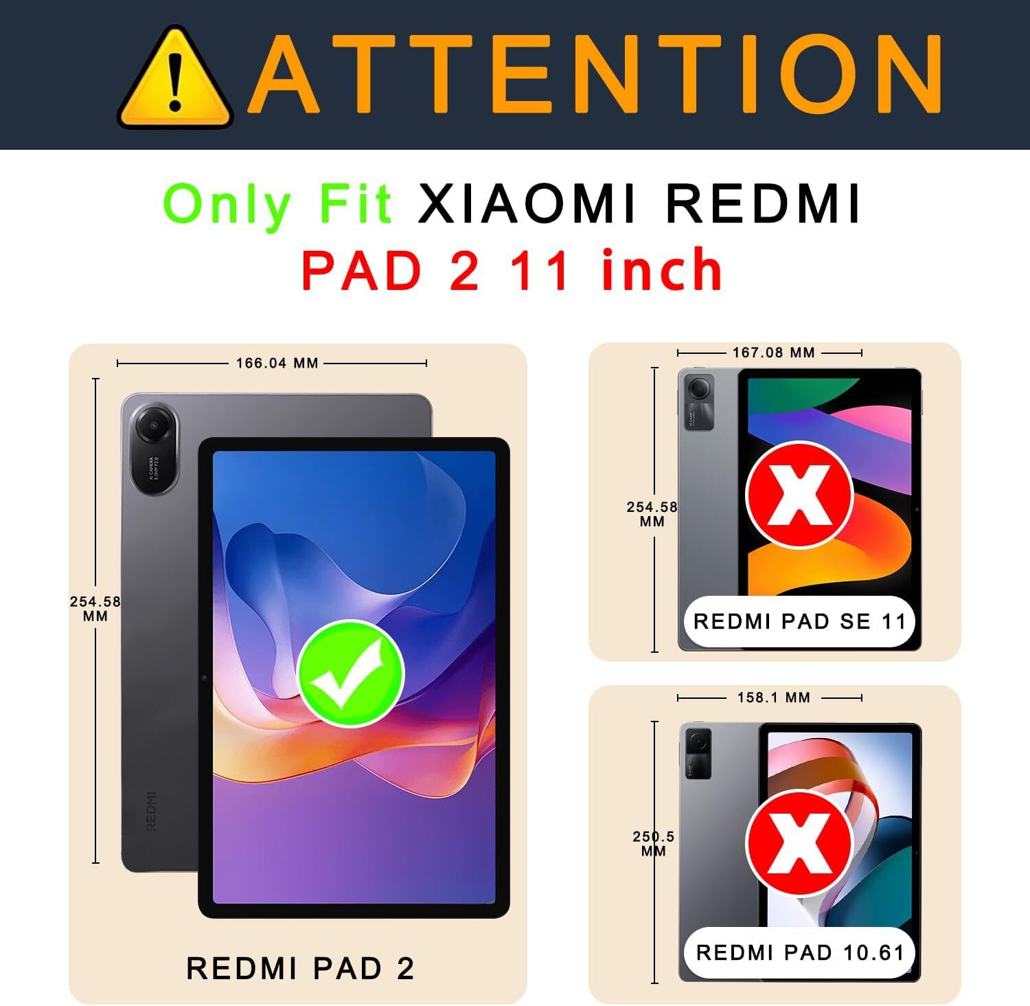 Image of TGK Flip Cover for Xiaomi Redmi Pad 2 11 inch Tablet
