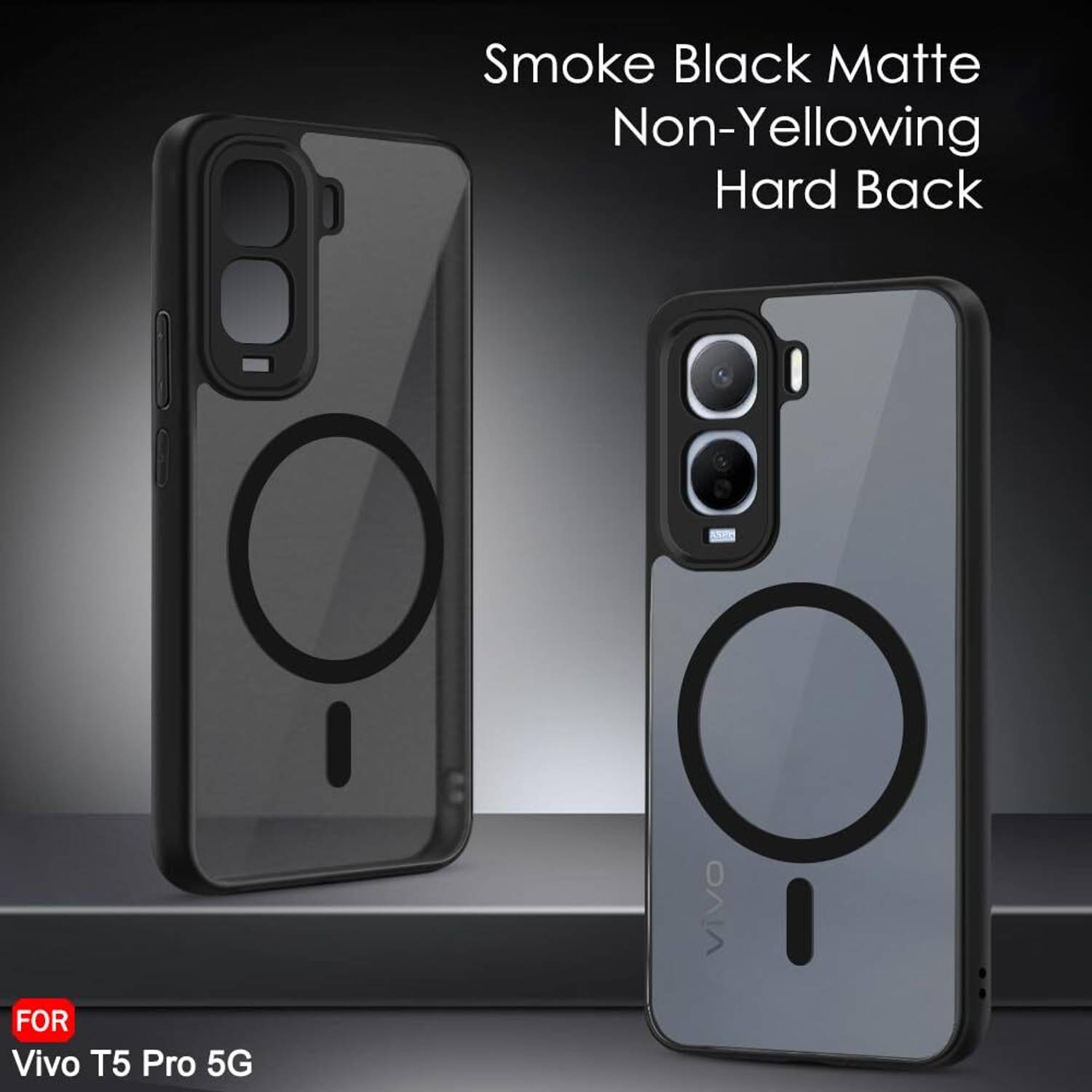Xolia Back Cover for Vivo T5 Pro 5G Black - Image 3
