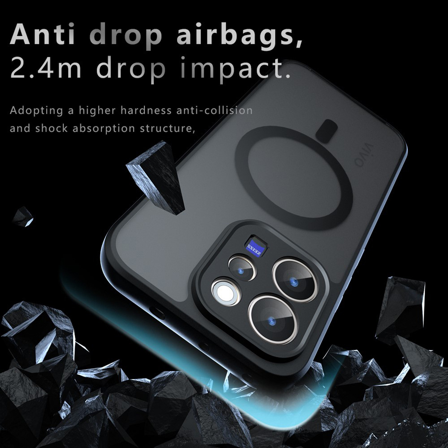 Image of Zobrix Back Cover for Vivo V70, Vivo V70 Elite