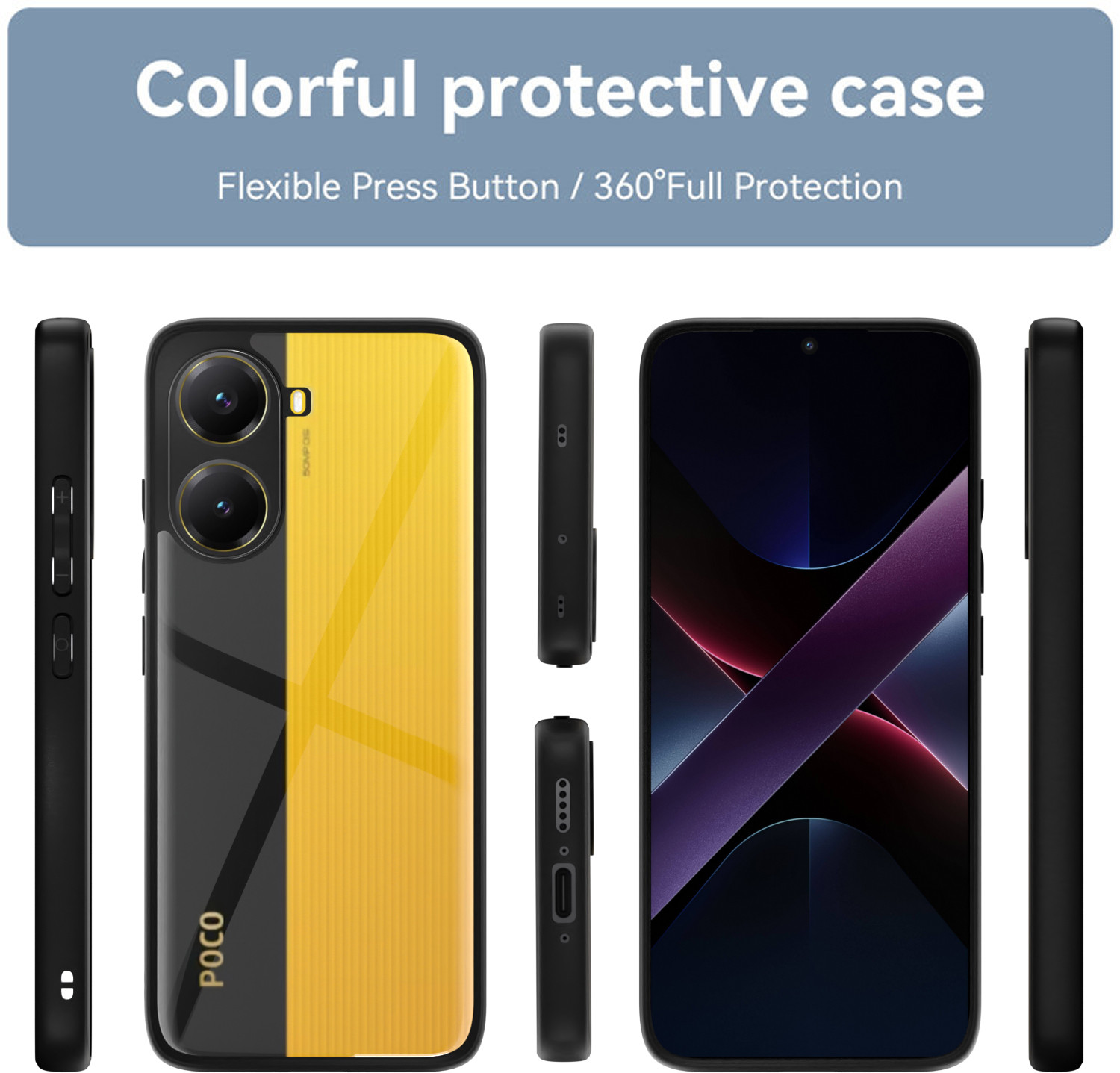 Image of Pikkme Back Cover for POCO X7 Pro 5G