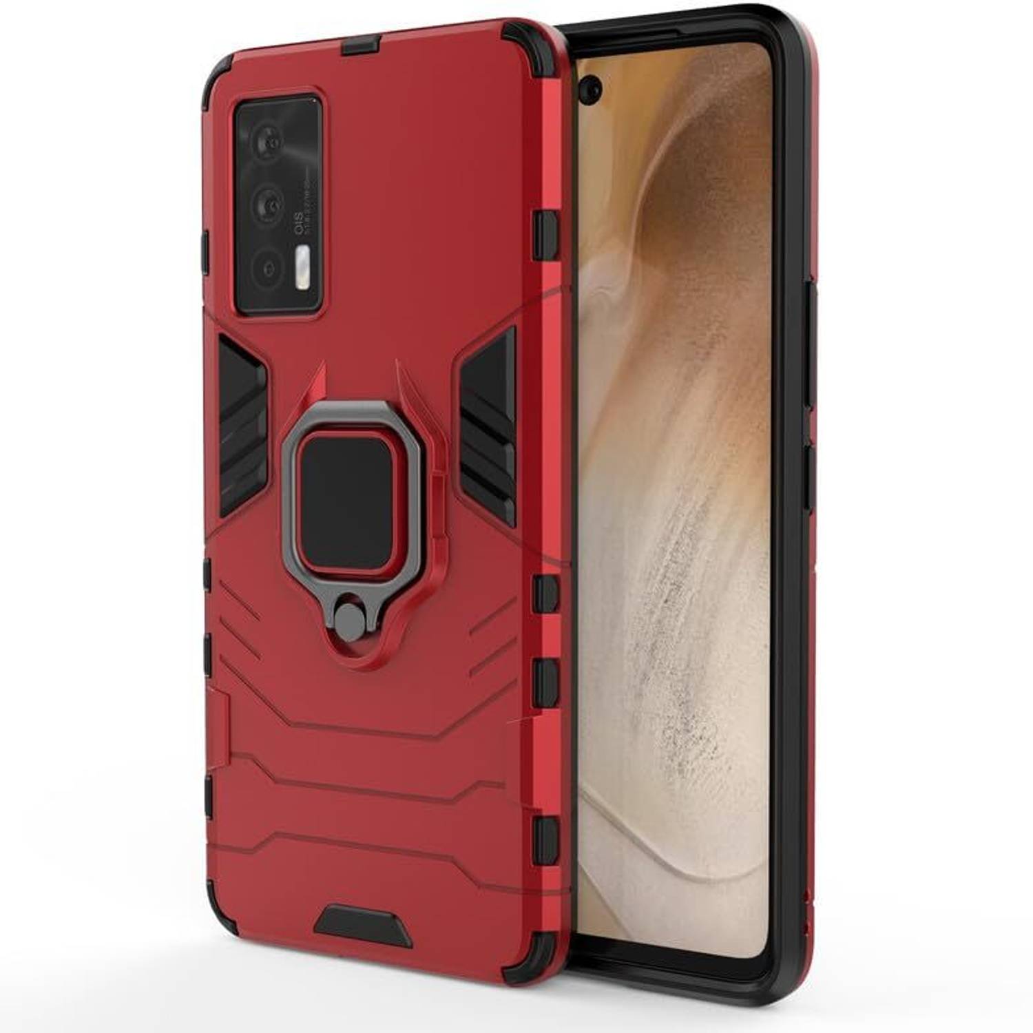ThunderLike Bumper Case for vivo iQOO 7 5G Red - Image 2