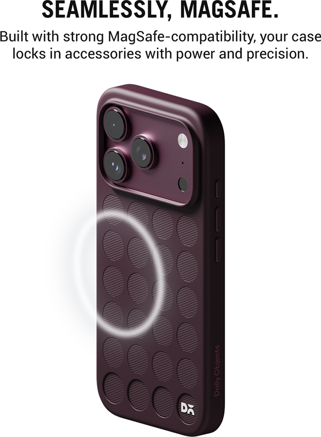 Image of DailyObjects Back Cover for iPhone 18 Pro Max (Maroon, Hard Case, Polycarbonate, Pack of: 1)