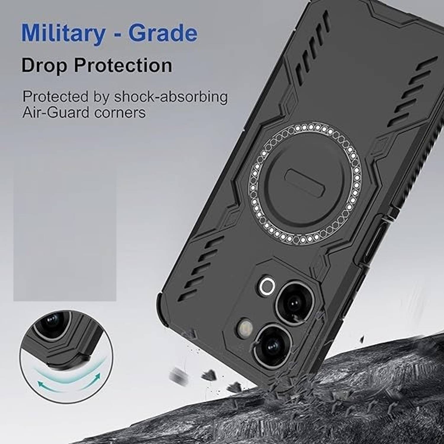 KWINE Case for Vivo T5x 5G Black - Image 2