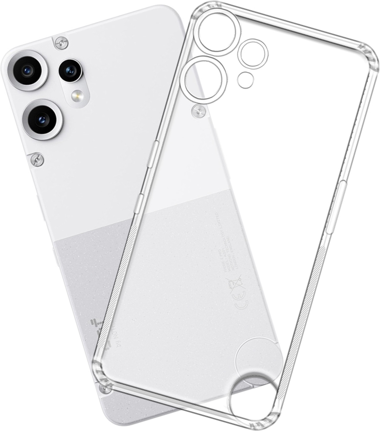 Image of Casotec Back Cover for CMF by Nothing Phone 2 Pro 5G (Transparent, Silicon, Pack of: 1)