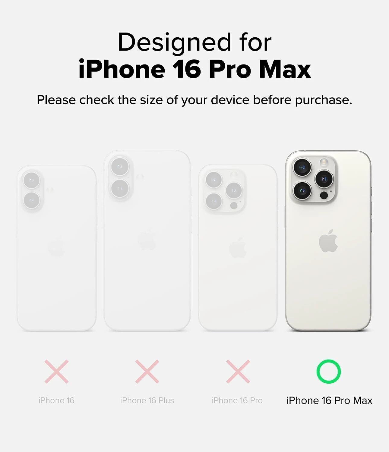 Image of PUNAK Back Cover for Apple iPhone 16 Pro Max