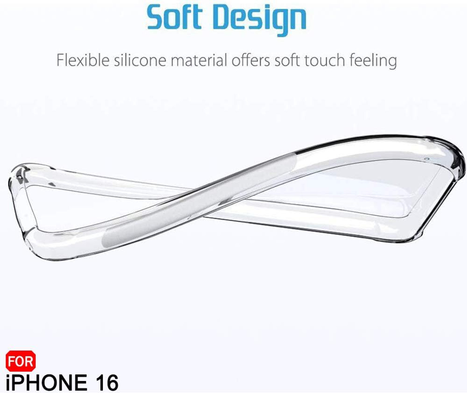 Image of CloakedShield Back Cover for iPhone 16 Case with Raised Camera Edge & Four Corner Protection