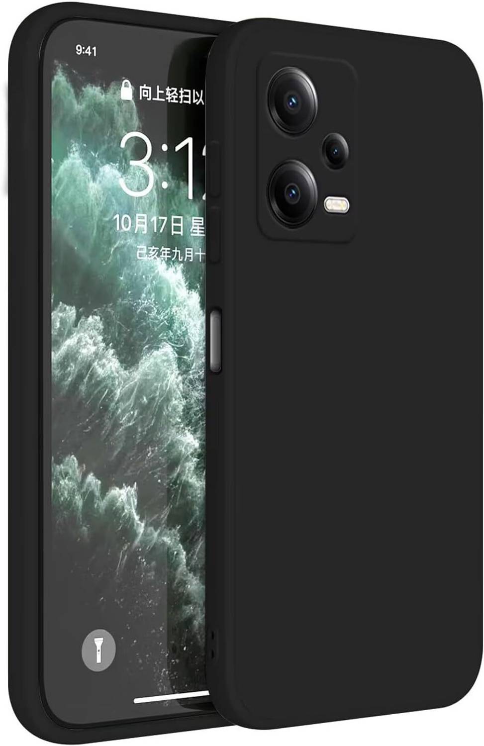 CLOVYR Back Cover for Redmi Note 12 5G Silicon Protective Case