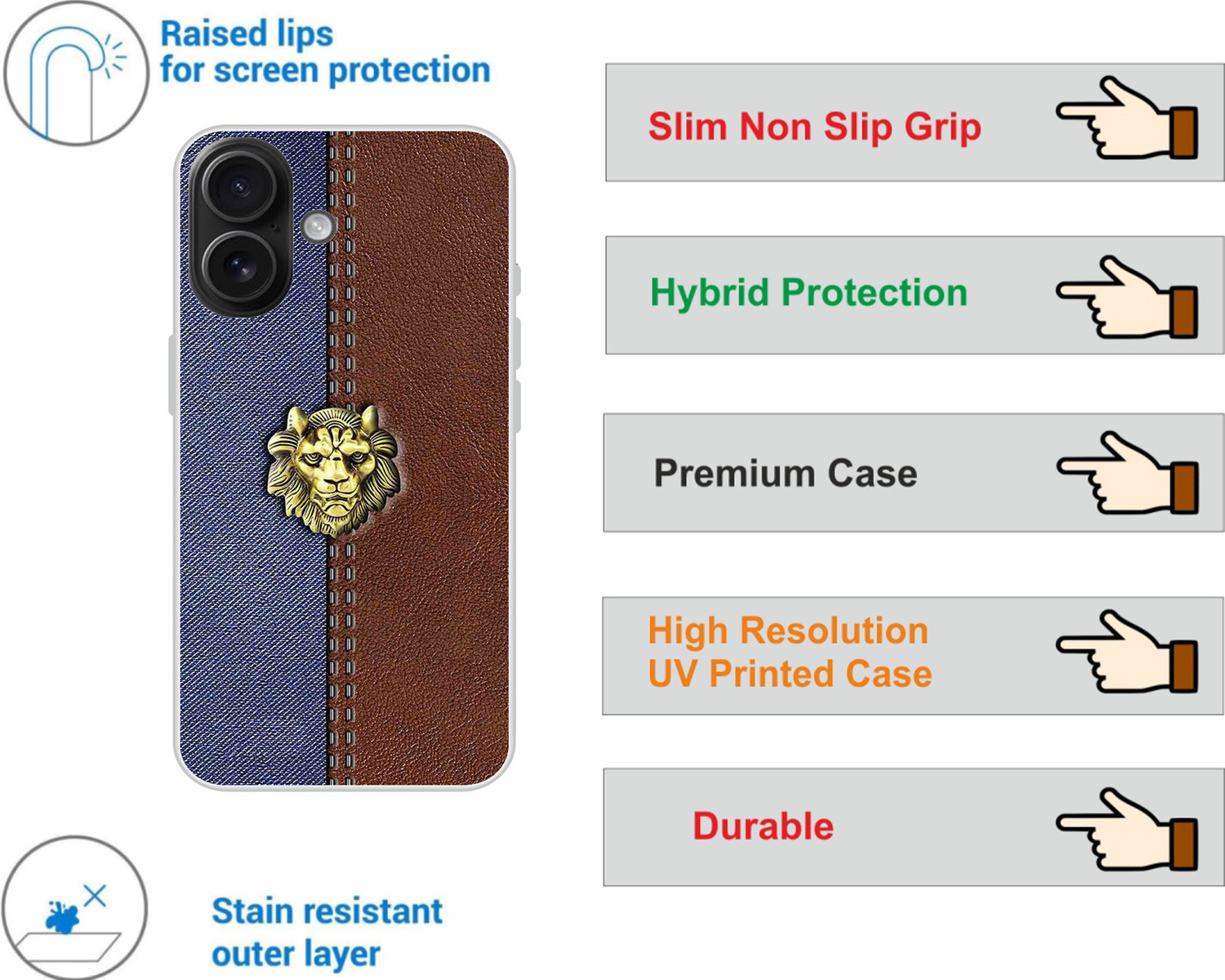 Image of Dreamcase Back Cover for Apple iPhone 16
