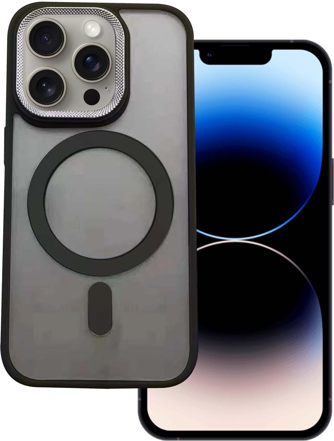 Image of gadvik Back Cover for Apple iPhone 13 PRO (Black, Charging Case, Silicon, Pack of: 1)