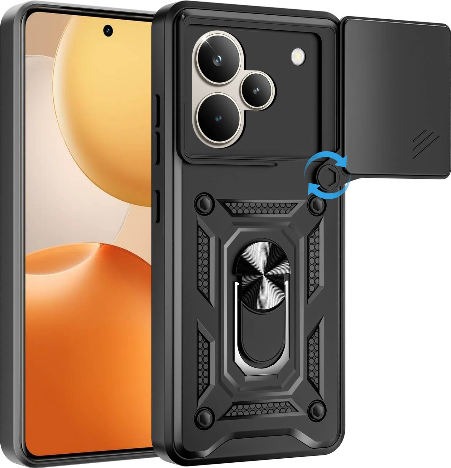 Artistque Back Cover for Realme P4 5G Black