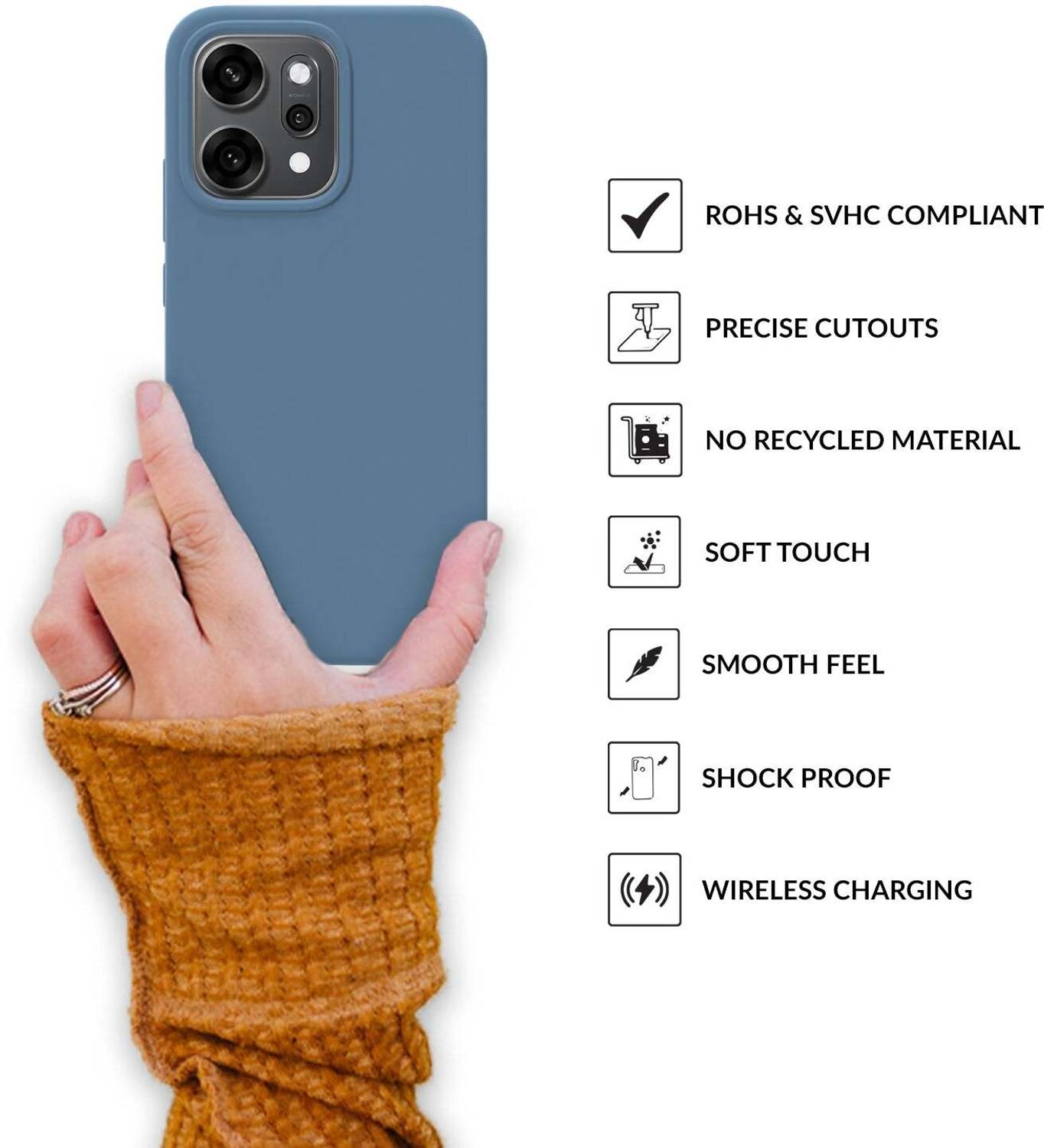 Sprig Back Cover for OPPO Reno 14 5G Blue - Image 3