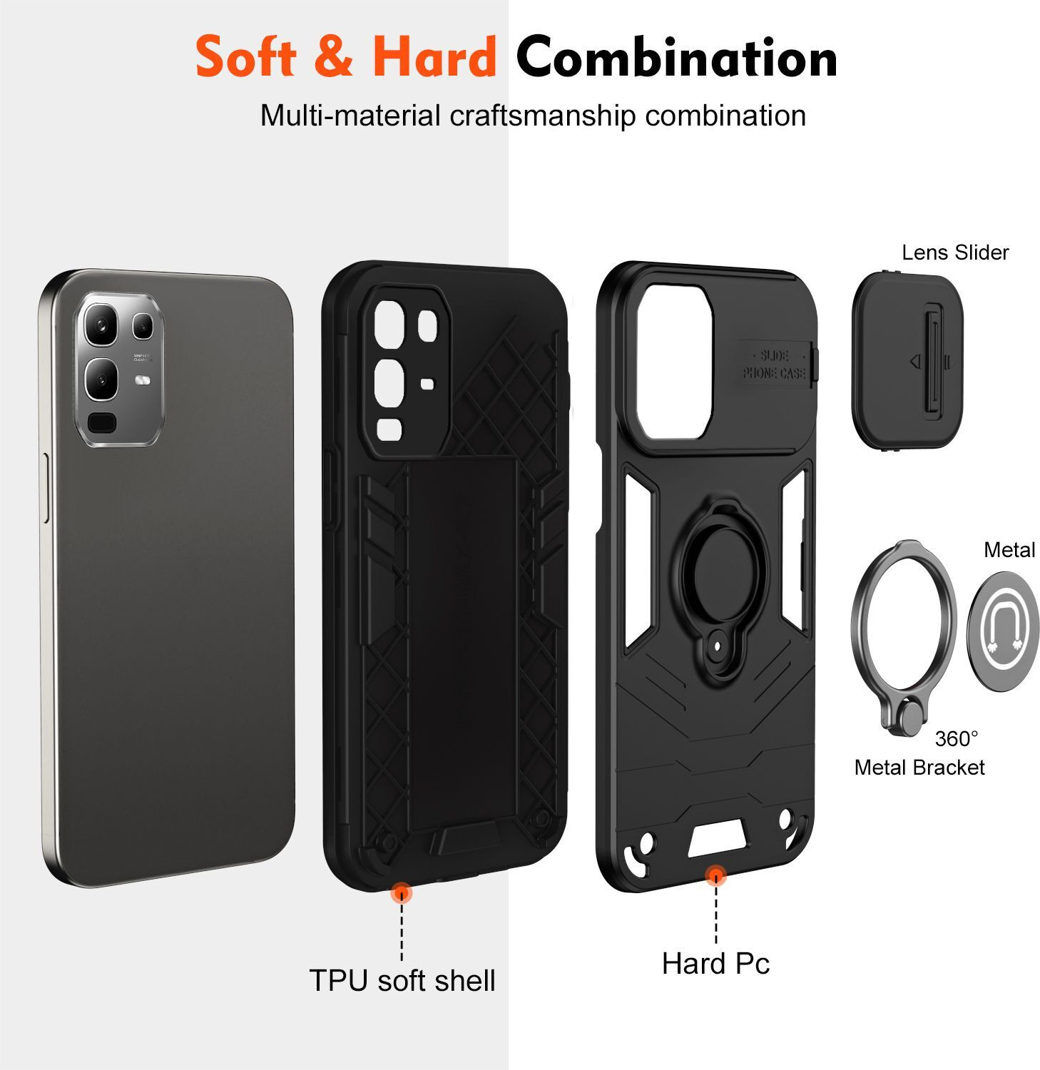 Image of Vikeko Back Cover for REDMI Note 13 Pro+ 5G