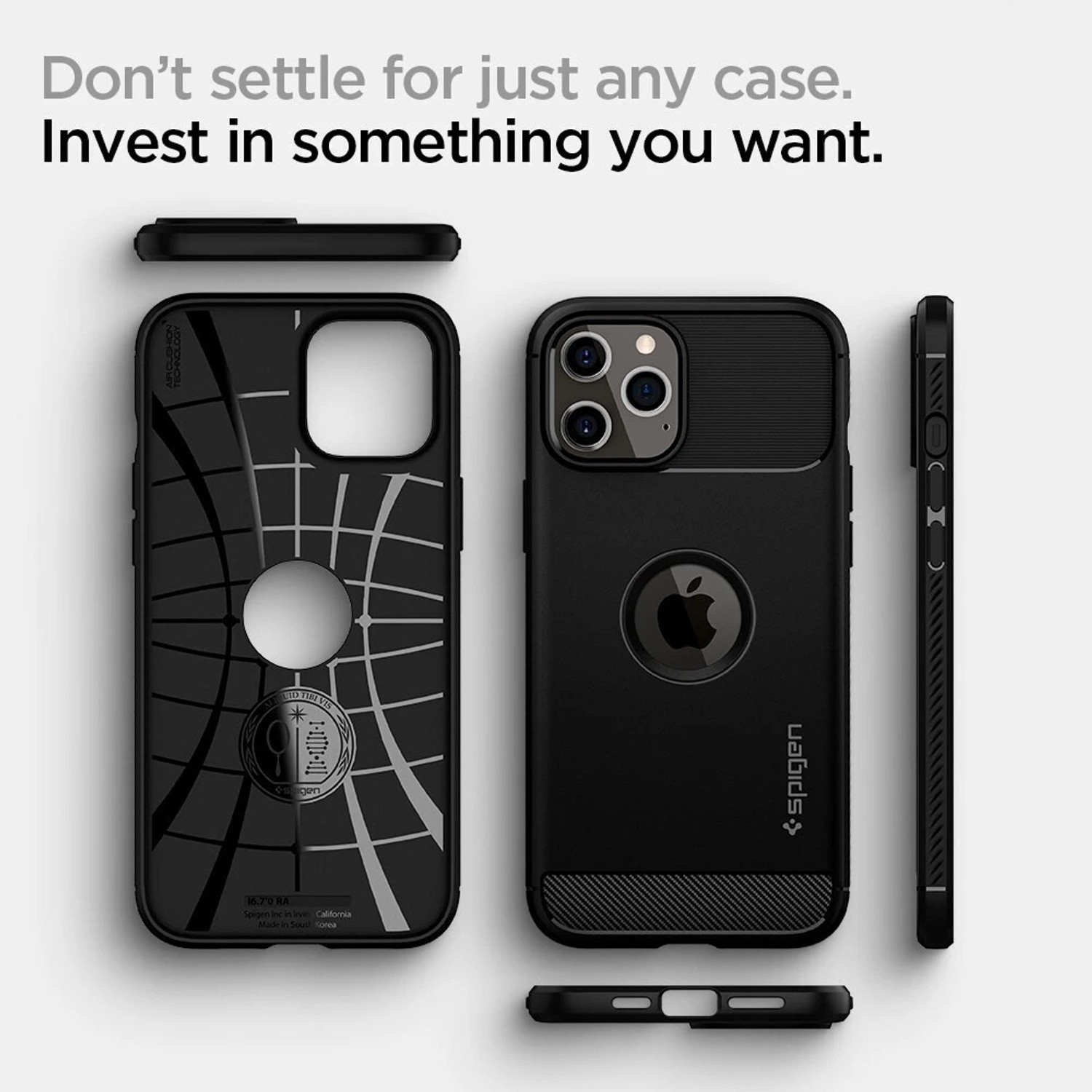 Image of Spigen Rugged Armor Back Cover for Apple iPhone 12 Pro
