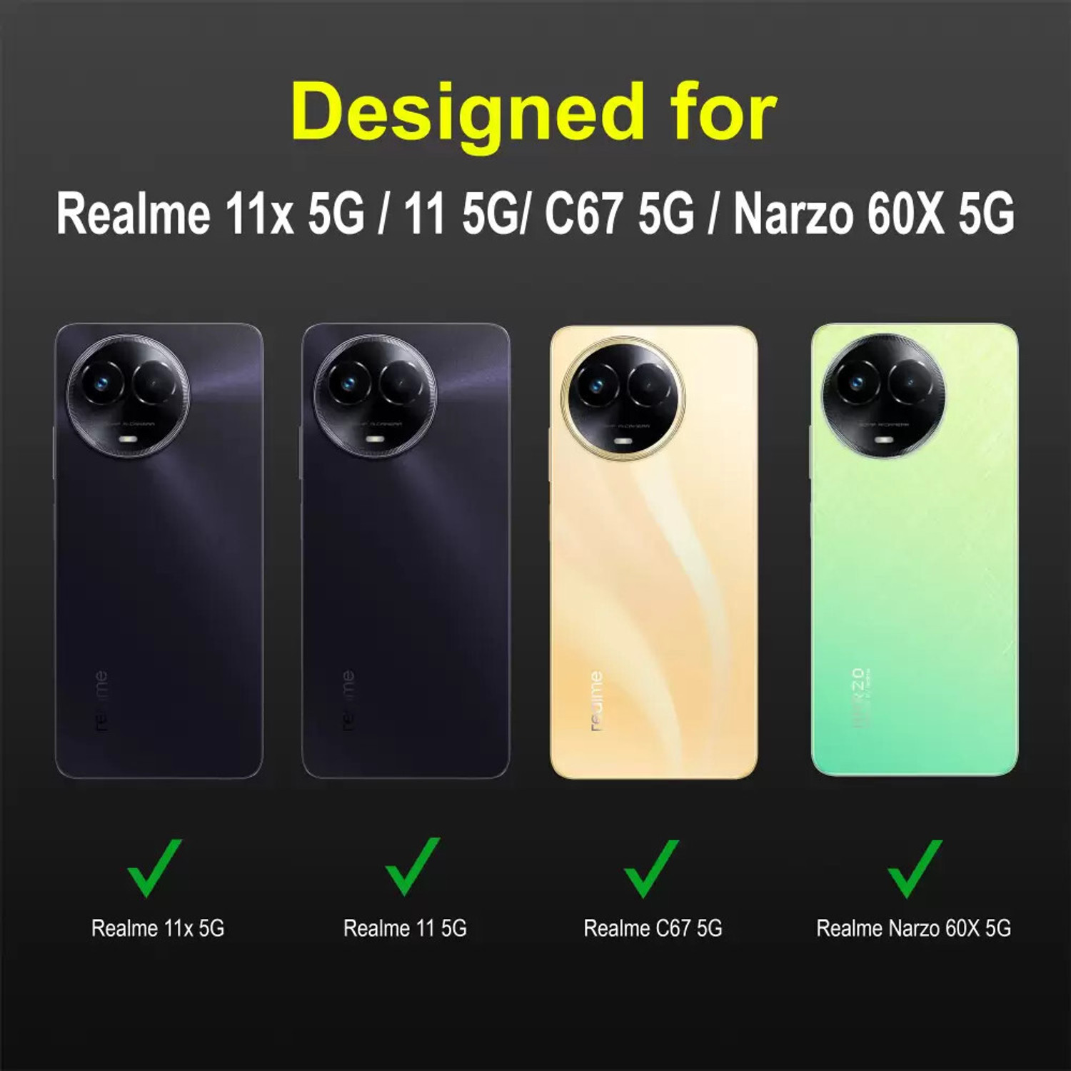Image of Spicesun Back Cover for Realme C67 5G