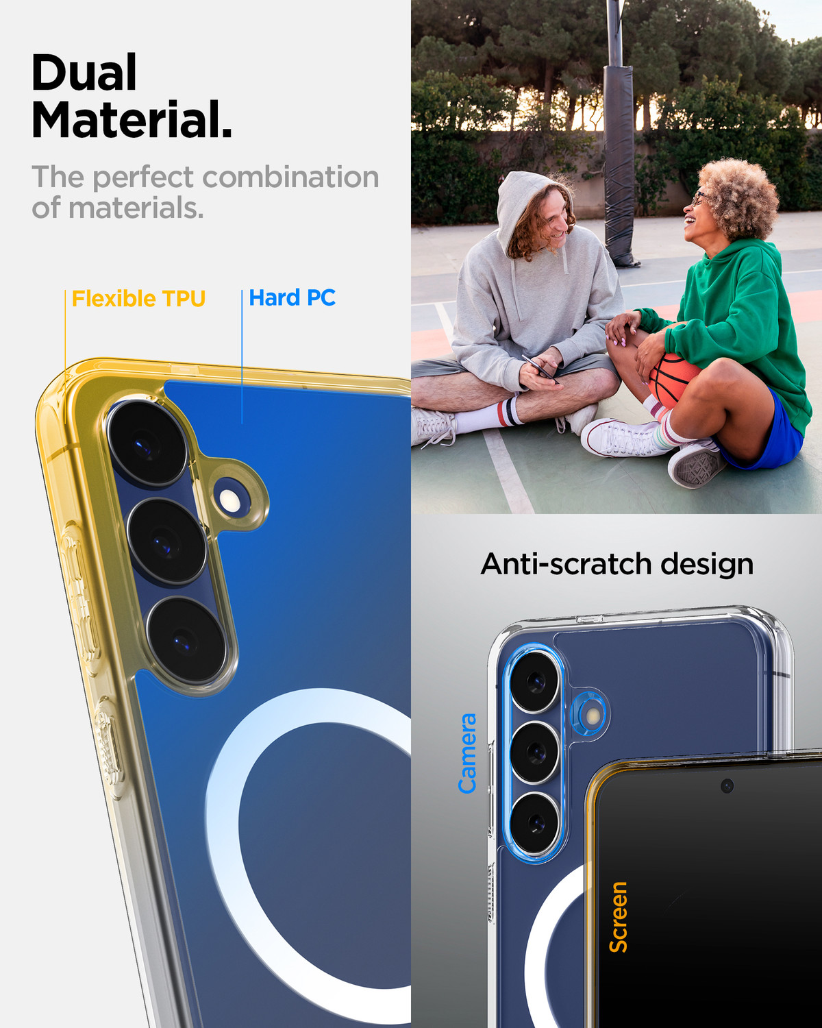 Image of Spigen Ultra Hybrid MagFit Back Cover for Samsung Galaxy S25 FE 5G