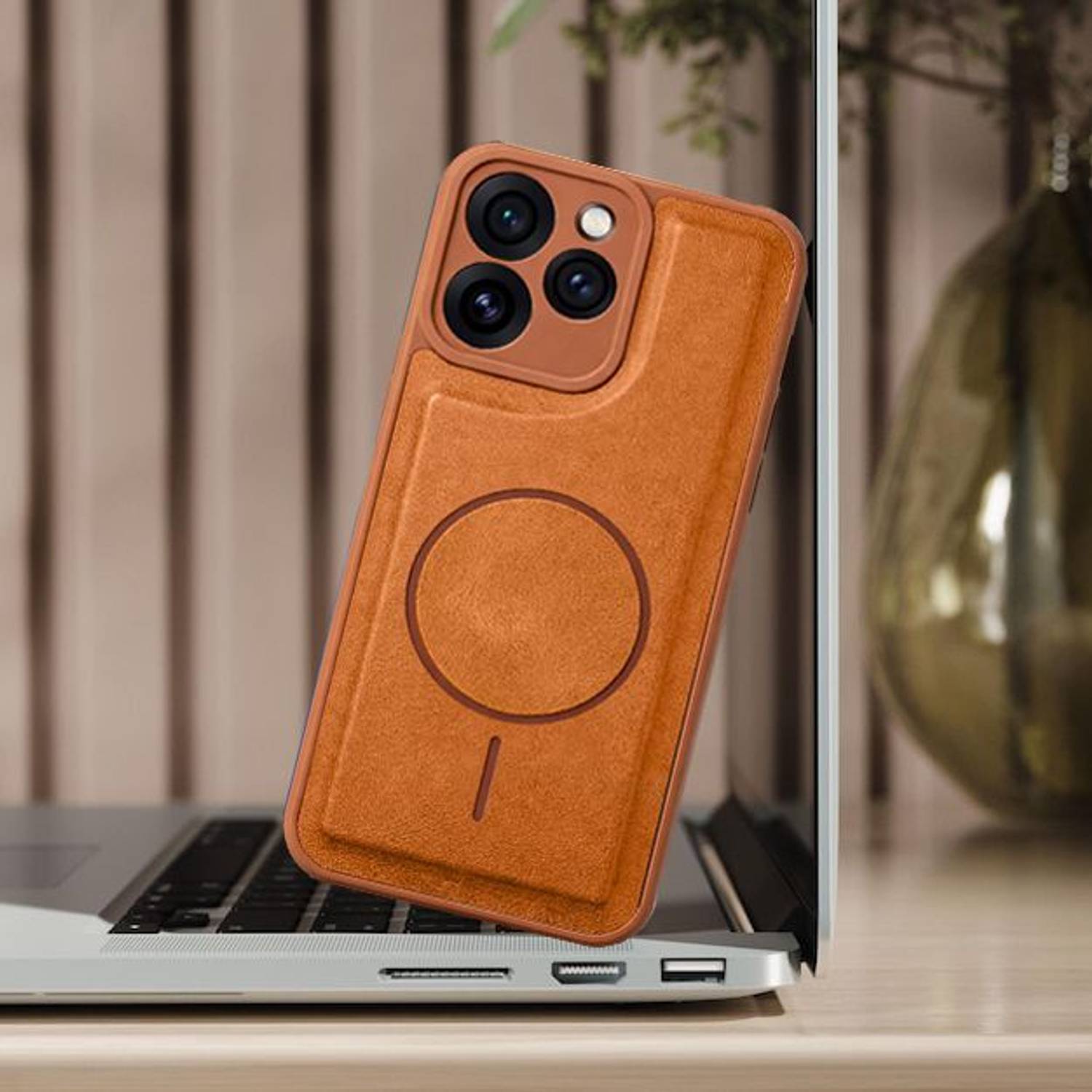 Luxecase Back Cover for vivo V70 Elite 5G Brown - Image 3