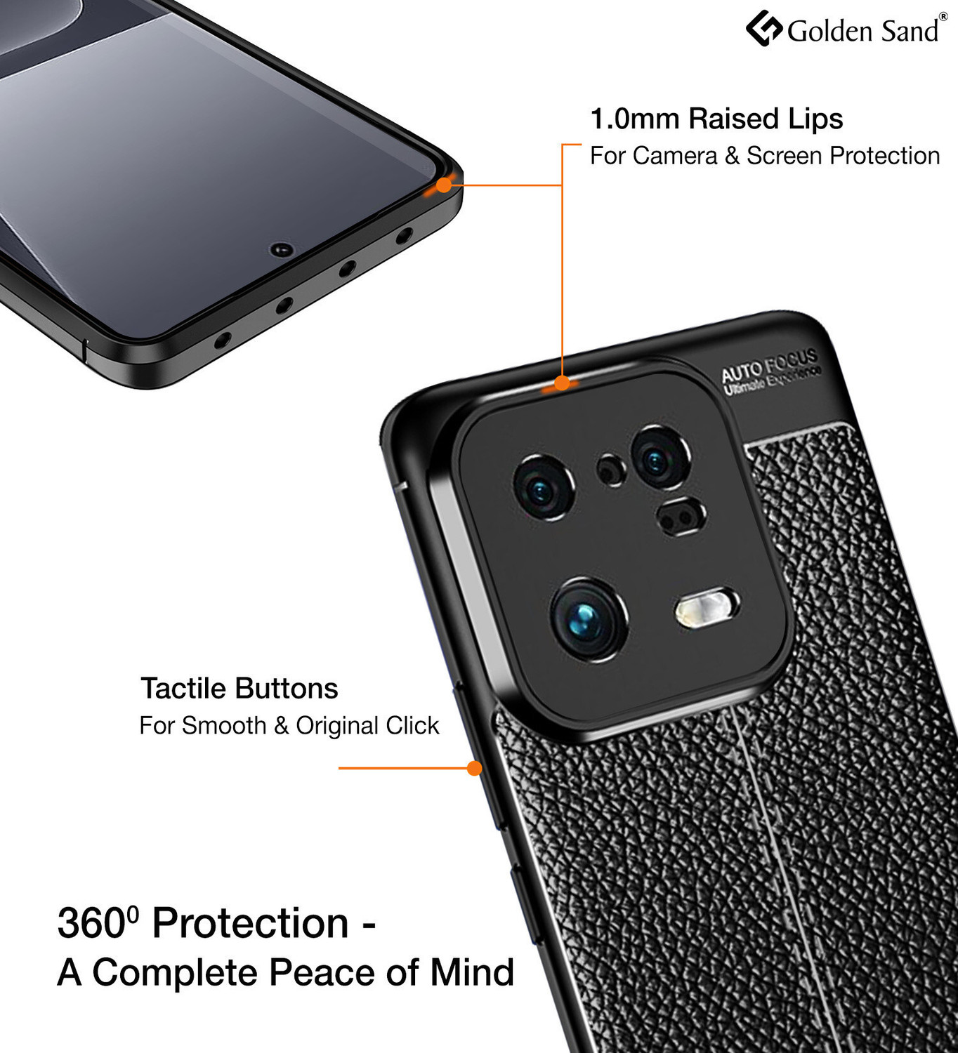 Image of Golden Sand Back Cover for Xiaomi 13 Pro 5G, Xiaomi 13 Pro