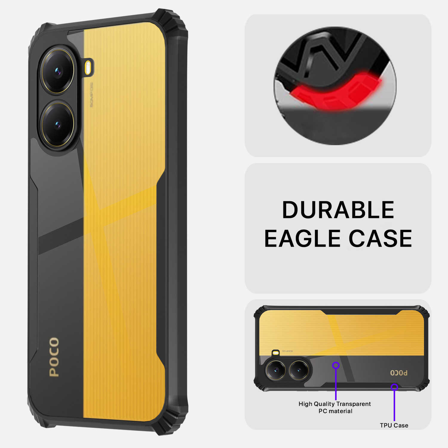 Image of Flipkart SmartBuy Back Cover for Poco X7 Pro 5G