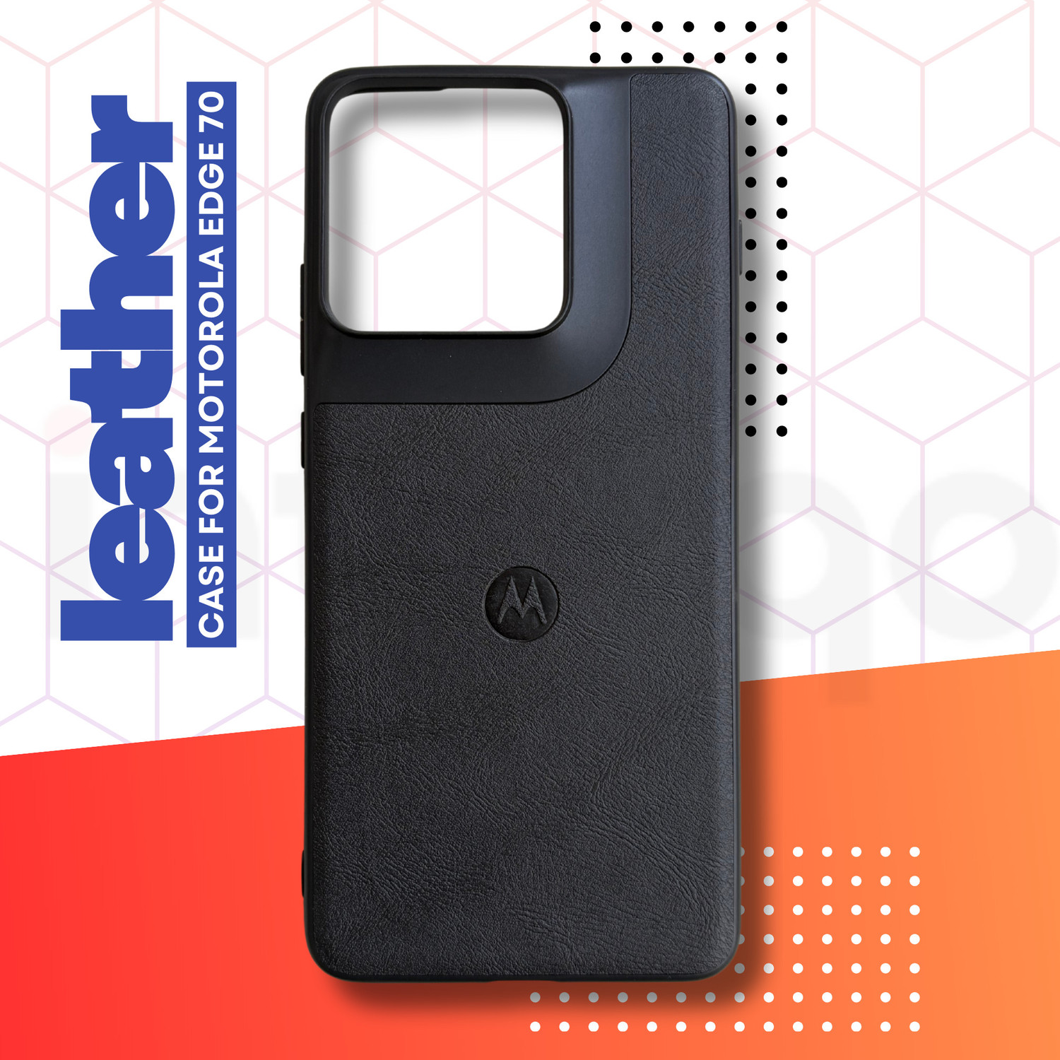 Image of inteliqo Back Cover for Motorola Edge 70 5G, (Leather Case)