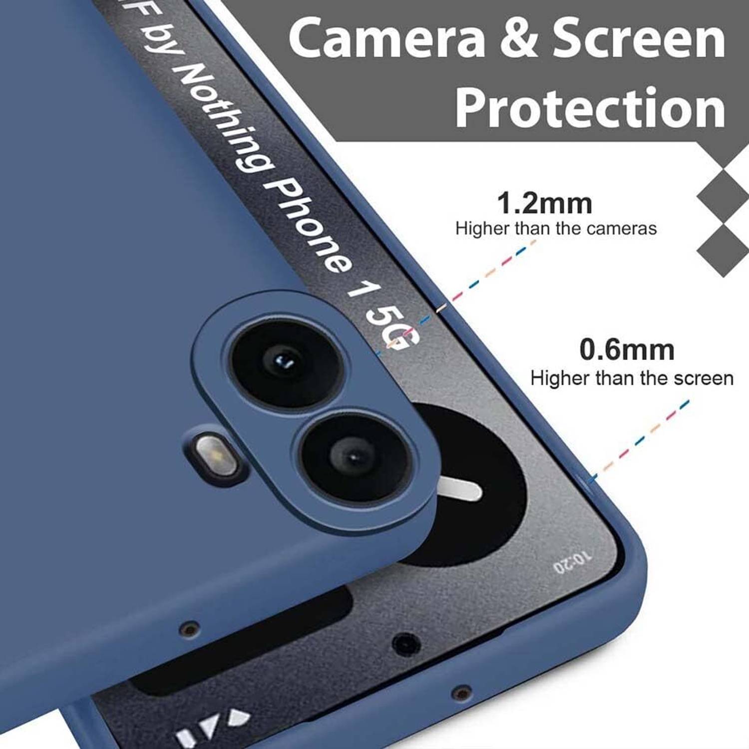 Mobiclonics Back Cover for Nothing Phone 1 Blue - Image 3