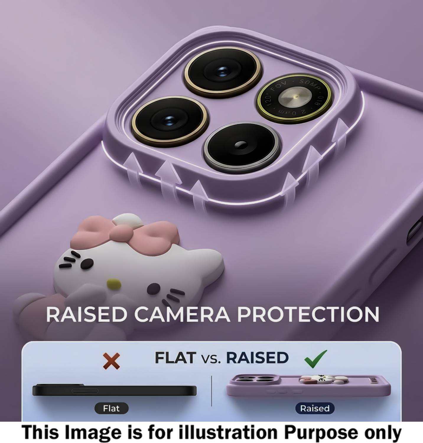 HUPSHY Back Cover for realme 15x 5G Purple - Image 4
