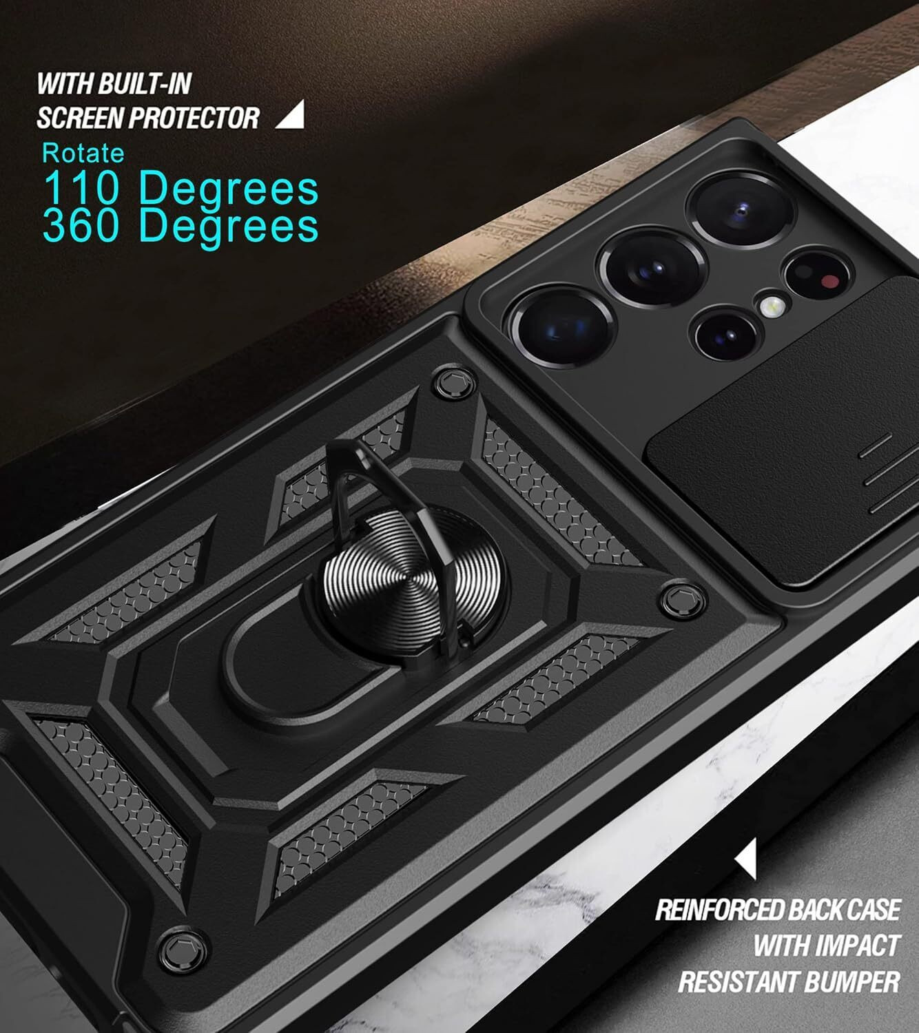 Image of Casener Back Cover for Samsung Galaxy S22 Ultra
