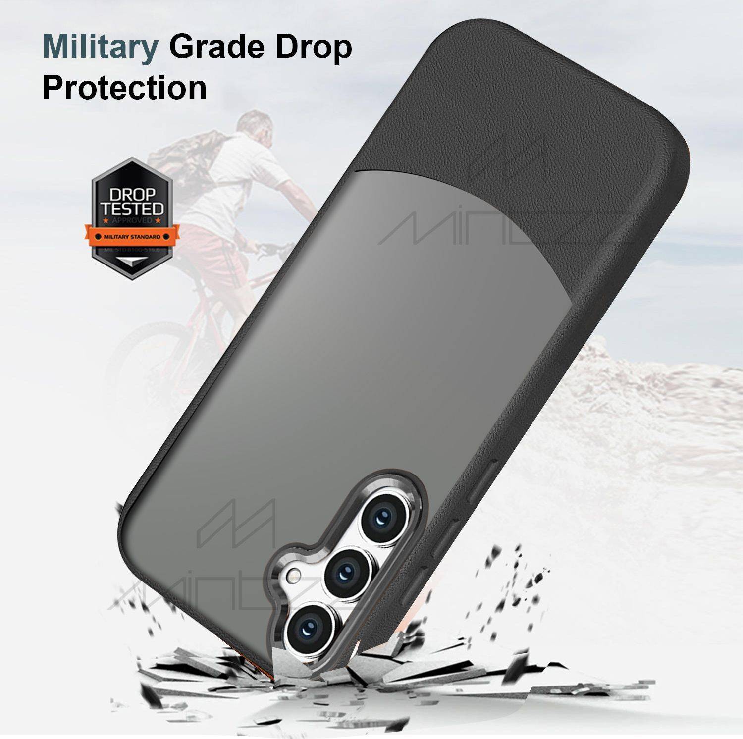 Mintzz Back Cover for Samsung Galaxy A35 5G Black - Image 4