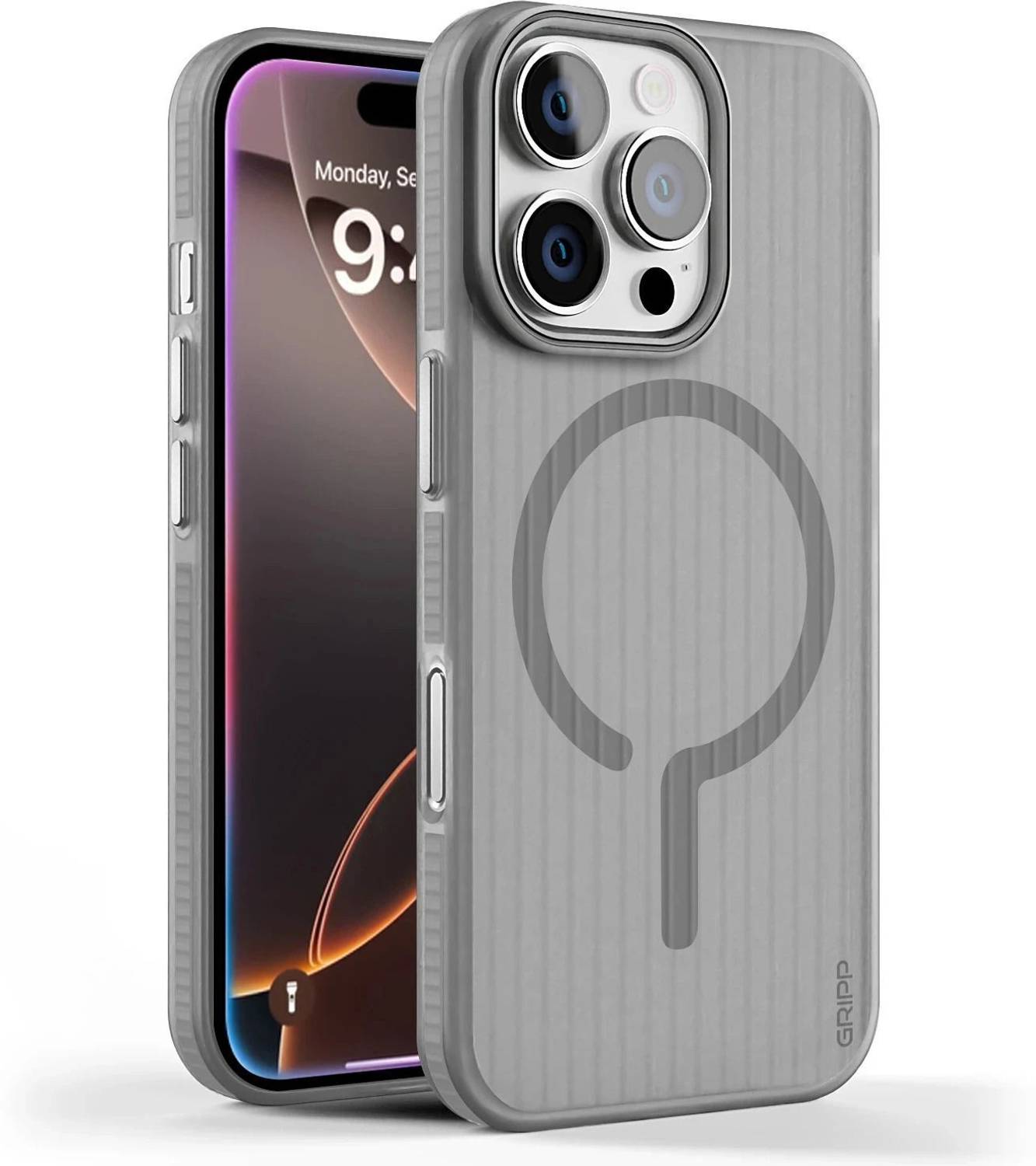 Gripp Back Cover for Apple iPhone 16 Pro Max Gray - Image 1