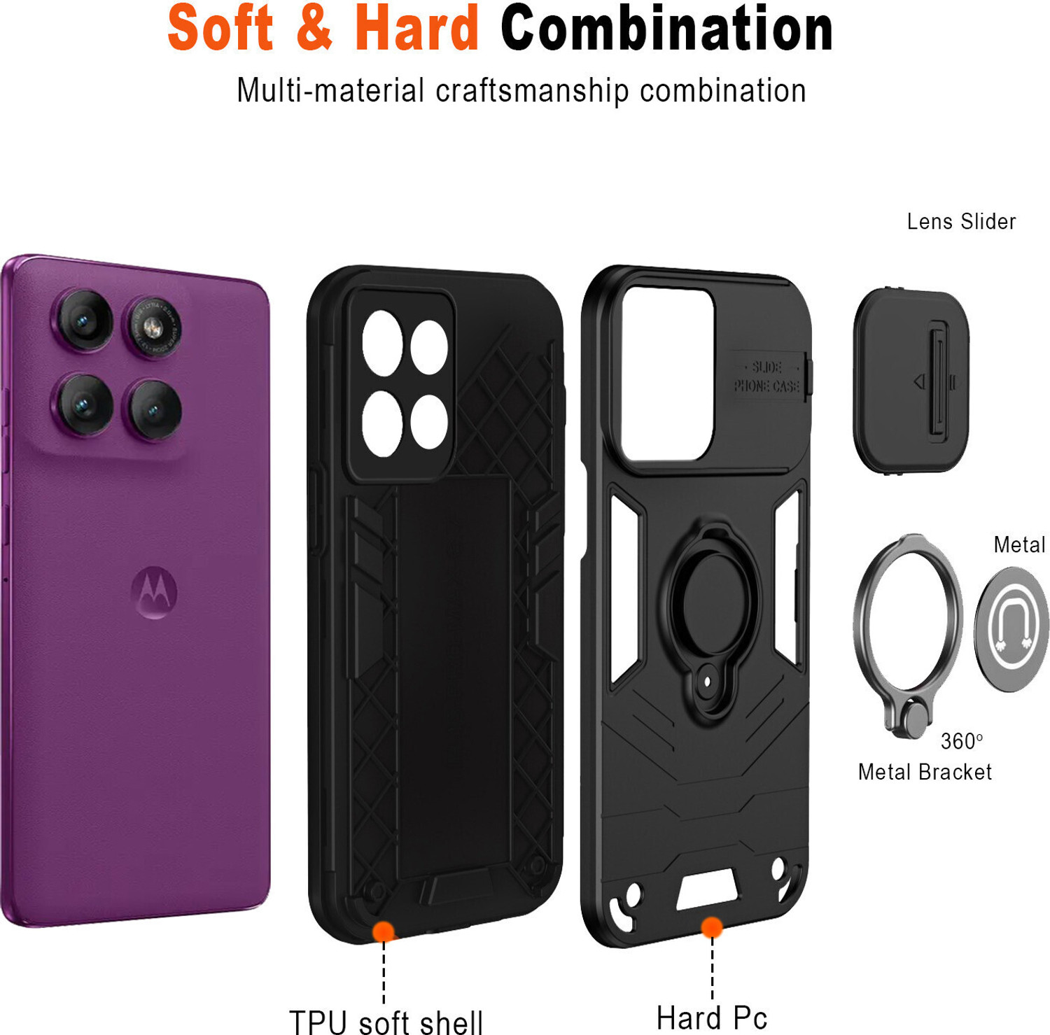 Image of AuraX Back Cover for MOTOROLA Edge 60 Pro